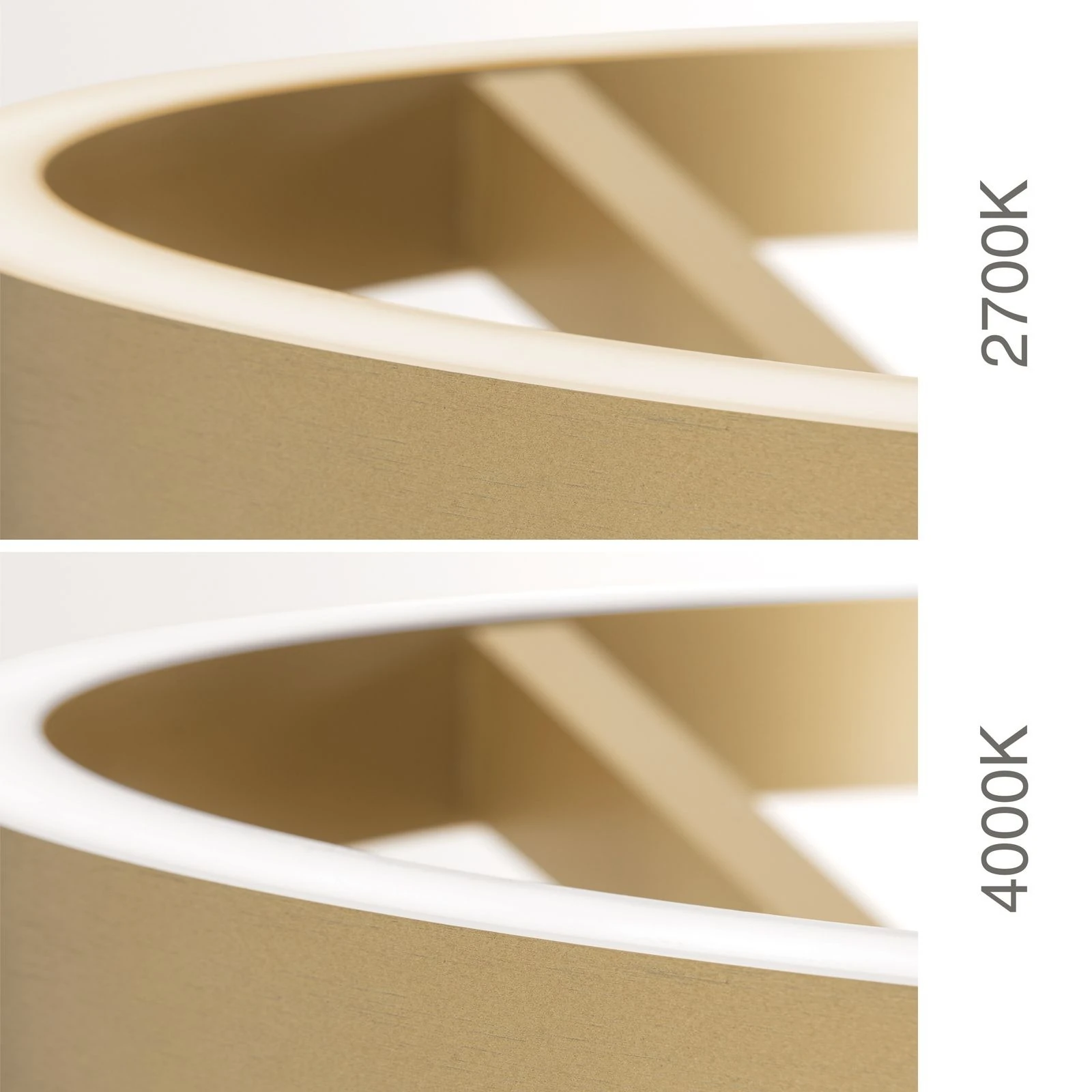 LED podna lampa KOLK, brušeno zlato - 7