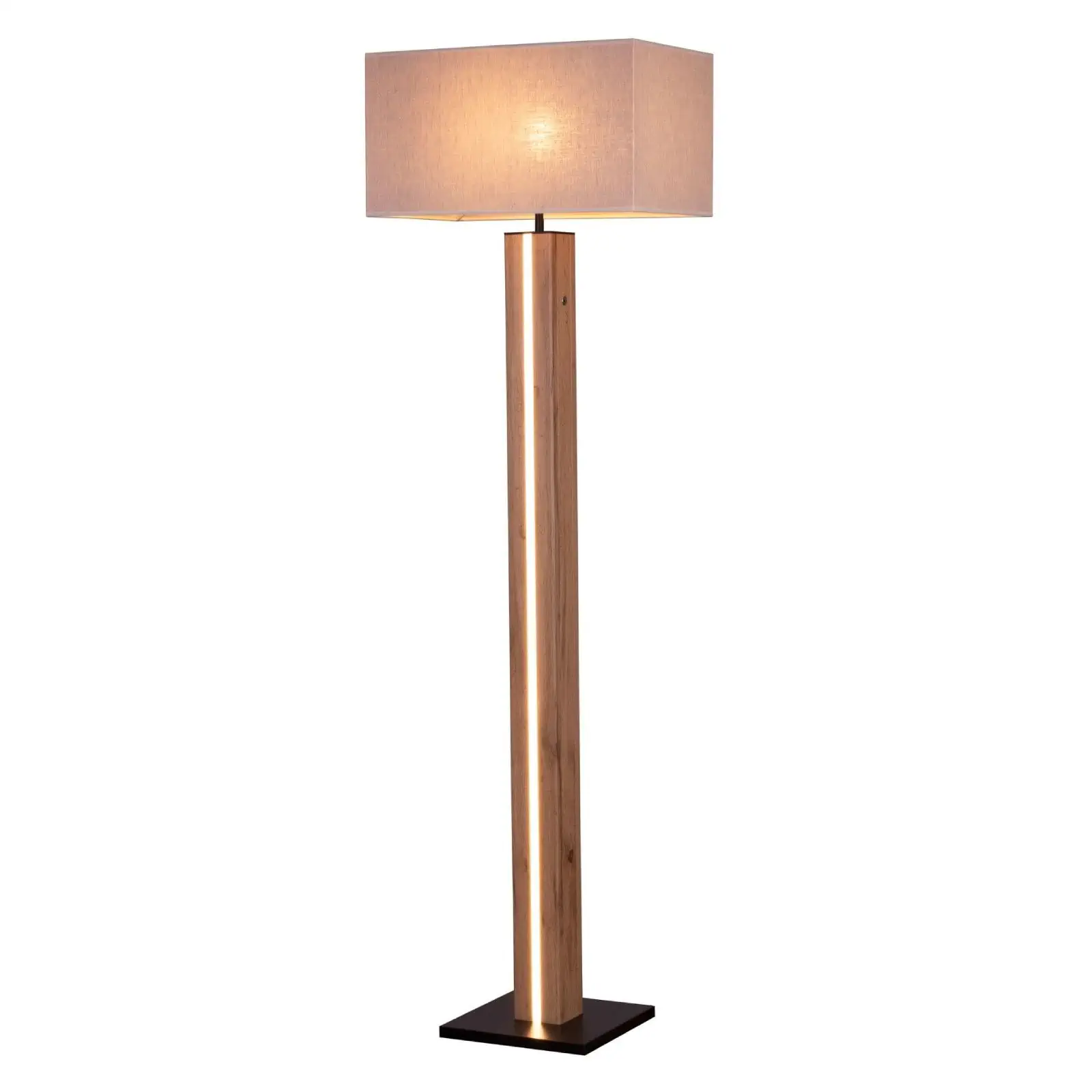 Podna lampa SONAS, hrast/crna - 2