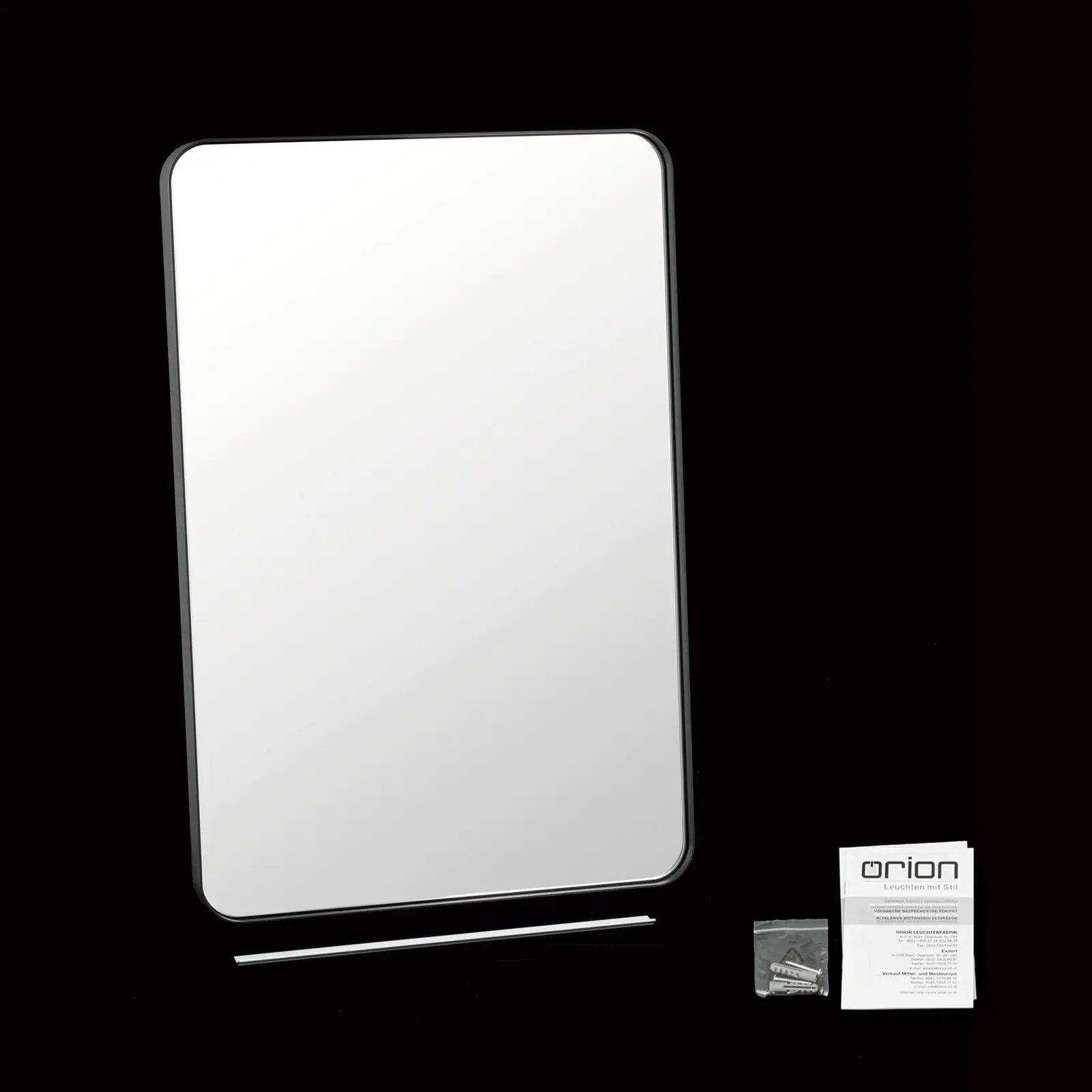 Ogledalo CARLO, 61×91 cm, crno - 8