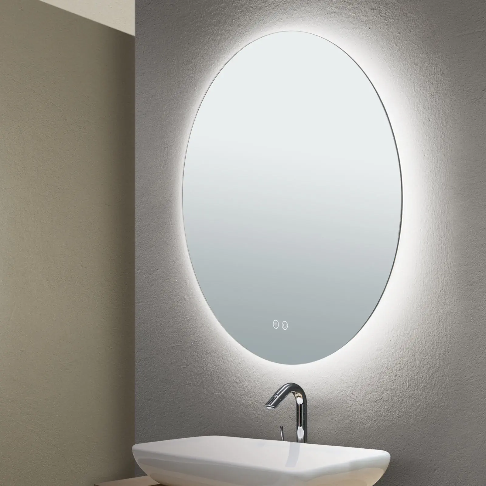 LED ogledalo FOCUS, Ø60cm, sa zaštitom od zamagljivanja