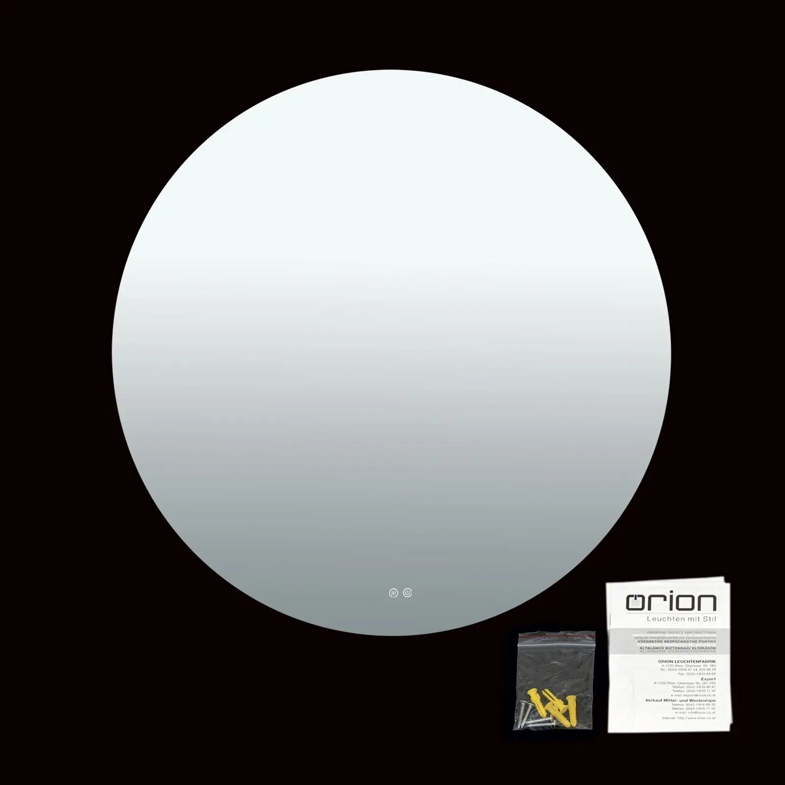 LED ogledalo FOCUS, Ø100cm, sa zaštitom od zamagljivanja - 8