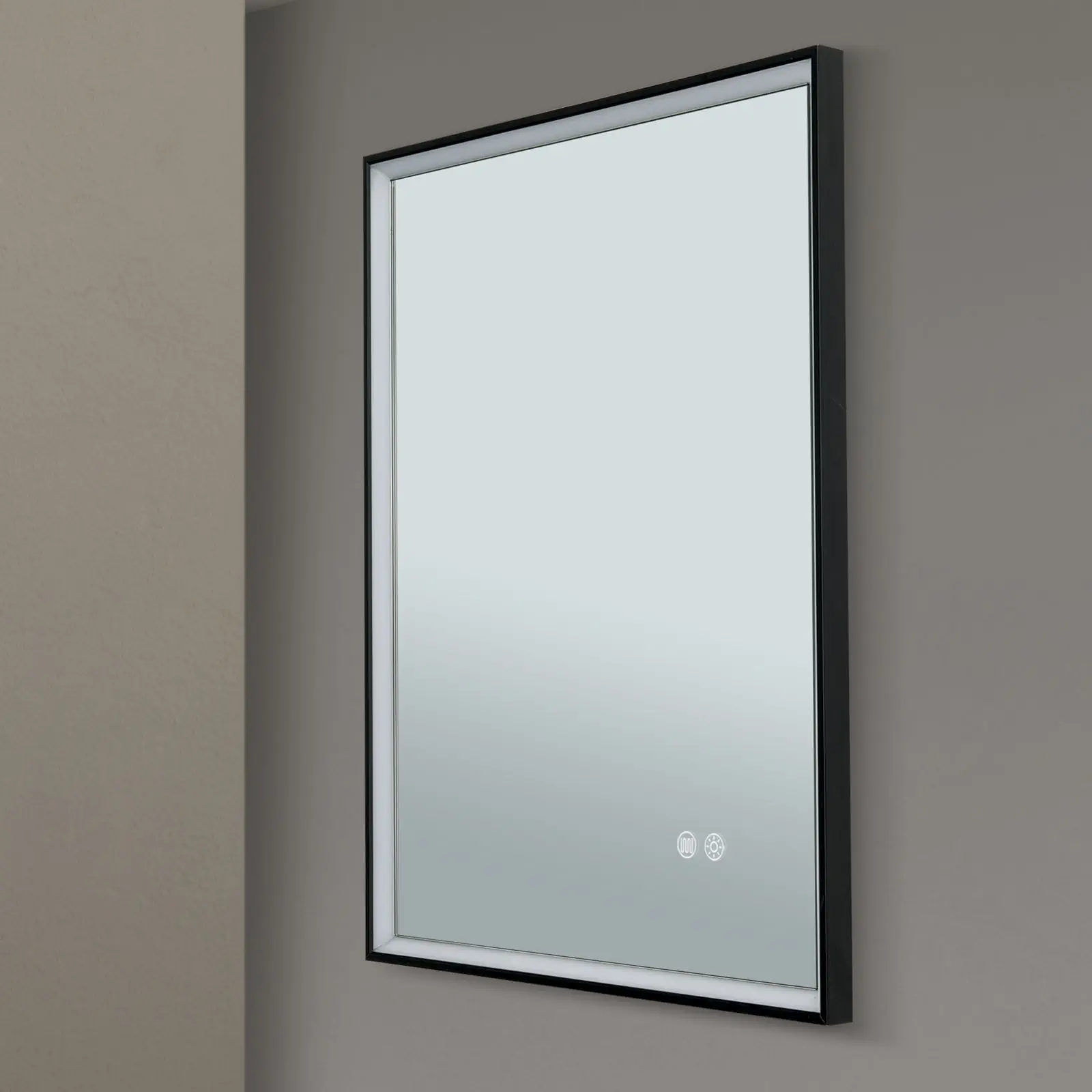 LED ogledalo FRAME, 45x60cm, crno - 3