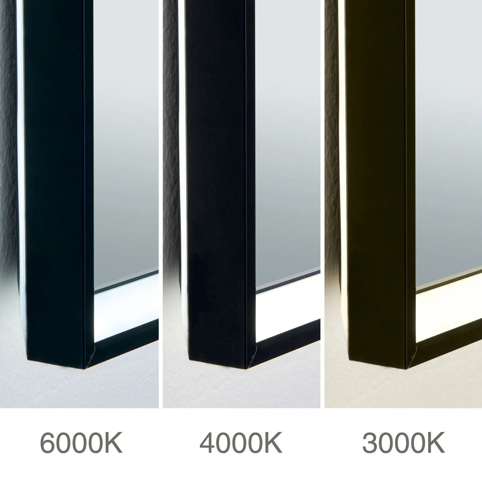 LED ogledalo FRAME, 70x90cm, crno - 6