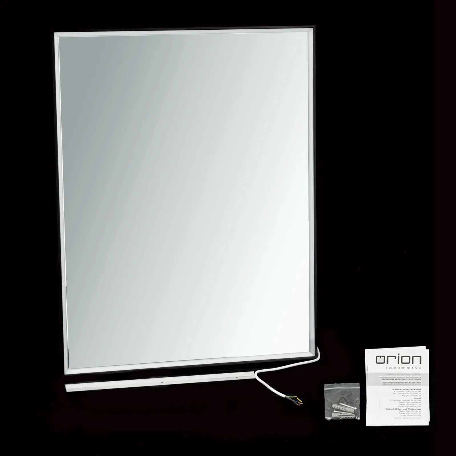 LED ogledalo FRAME, 70x90cm, crno - 8