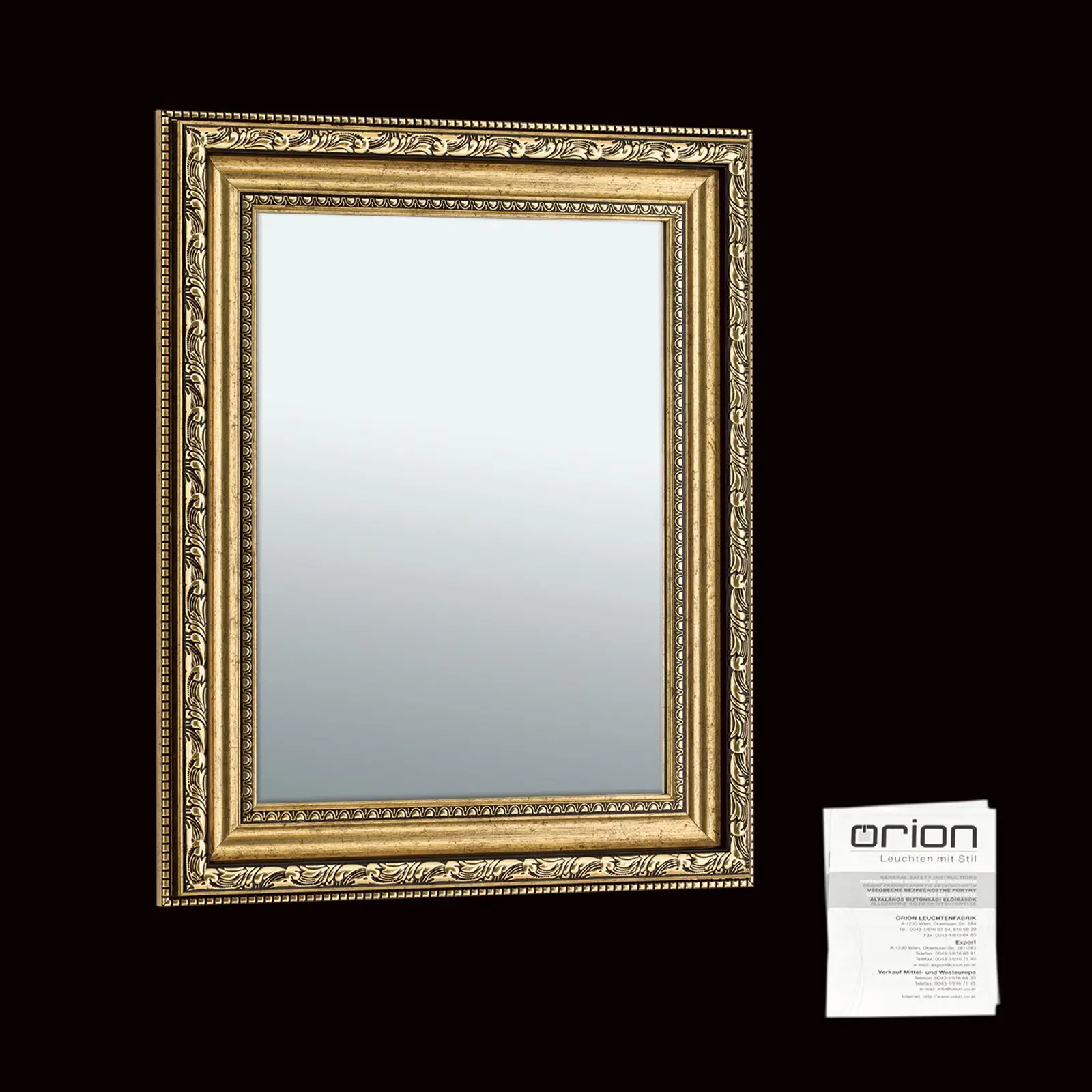 Ogledalo ELISA, 54×44 cm, antik zlato - 7