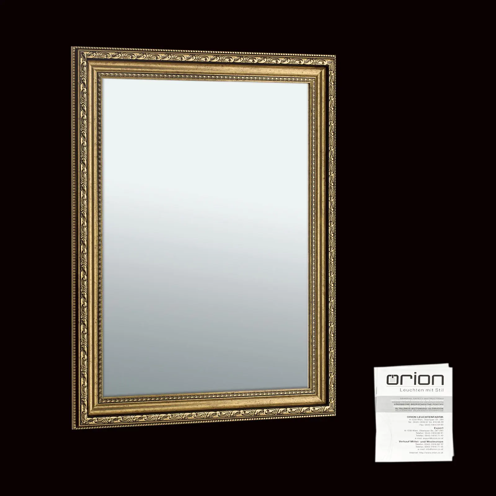 Ogledalo ELISA, 84×64 cm, antik zlato - 7