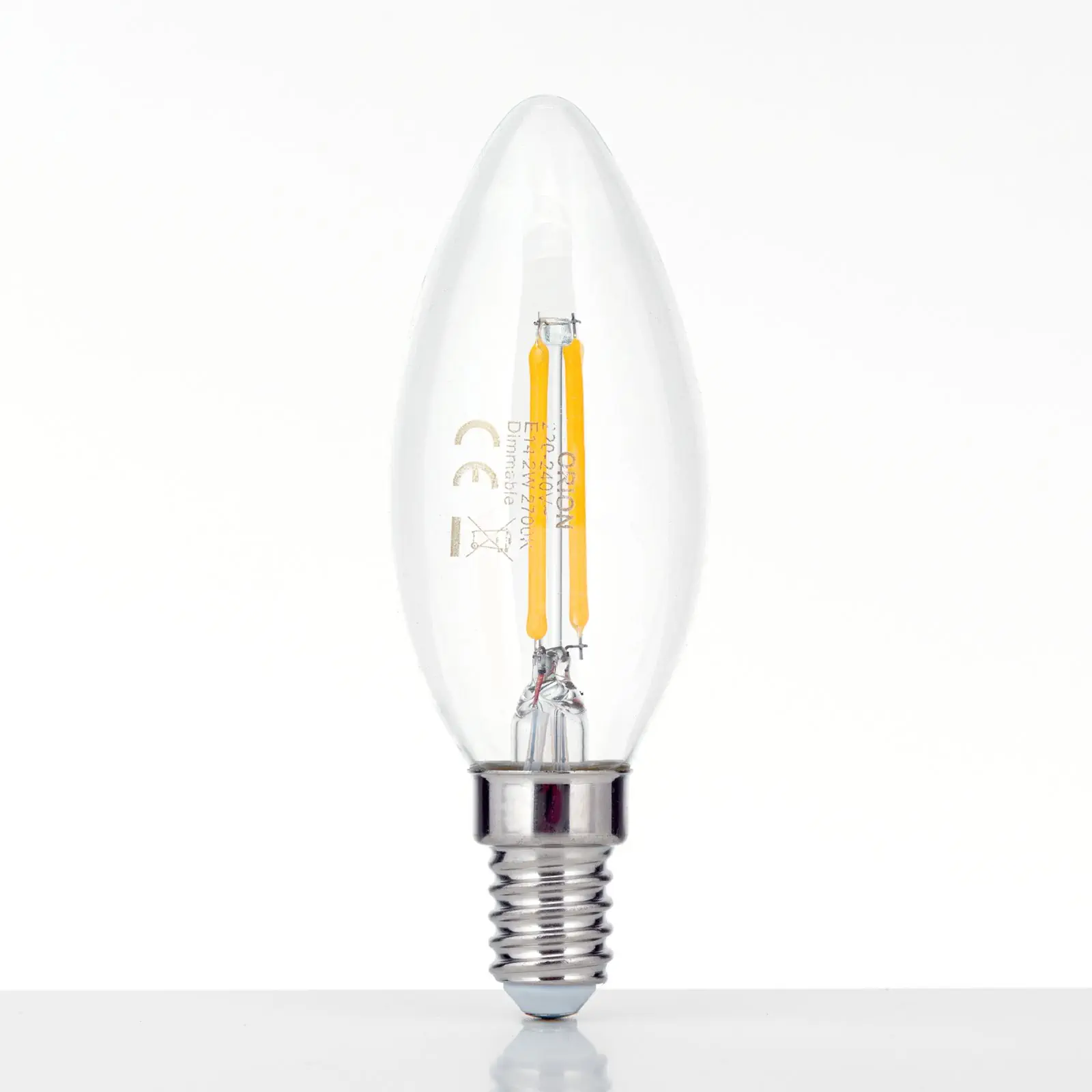 LED sveća, E14, 2 W, providna - 2