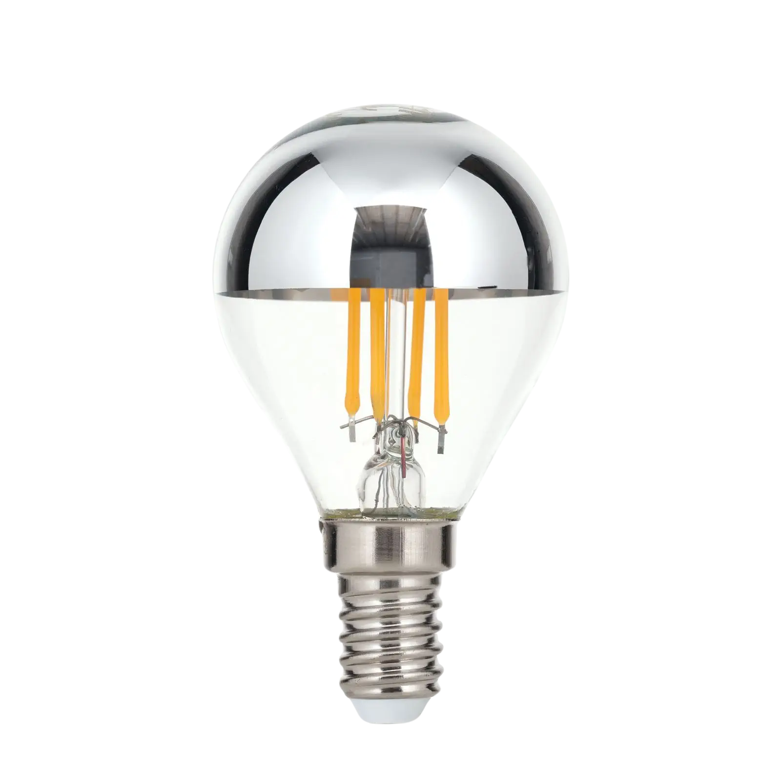 LED sijalica sa ogledalnom glavom u obliku sijalice, E14, 4W, srebrna - 5