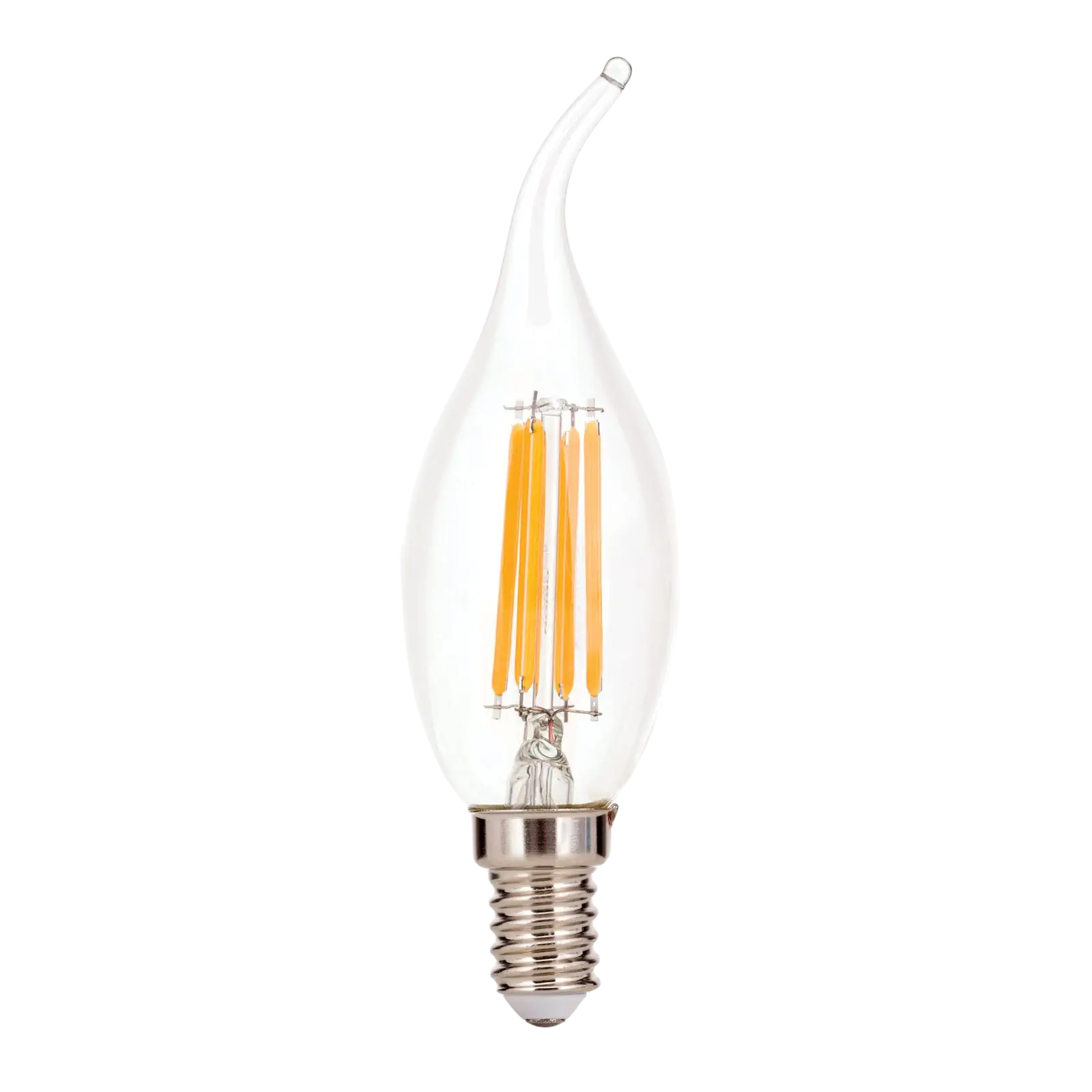 LED sveća „nalet vetra“, E14, 4,5 W, providna - 5