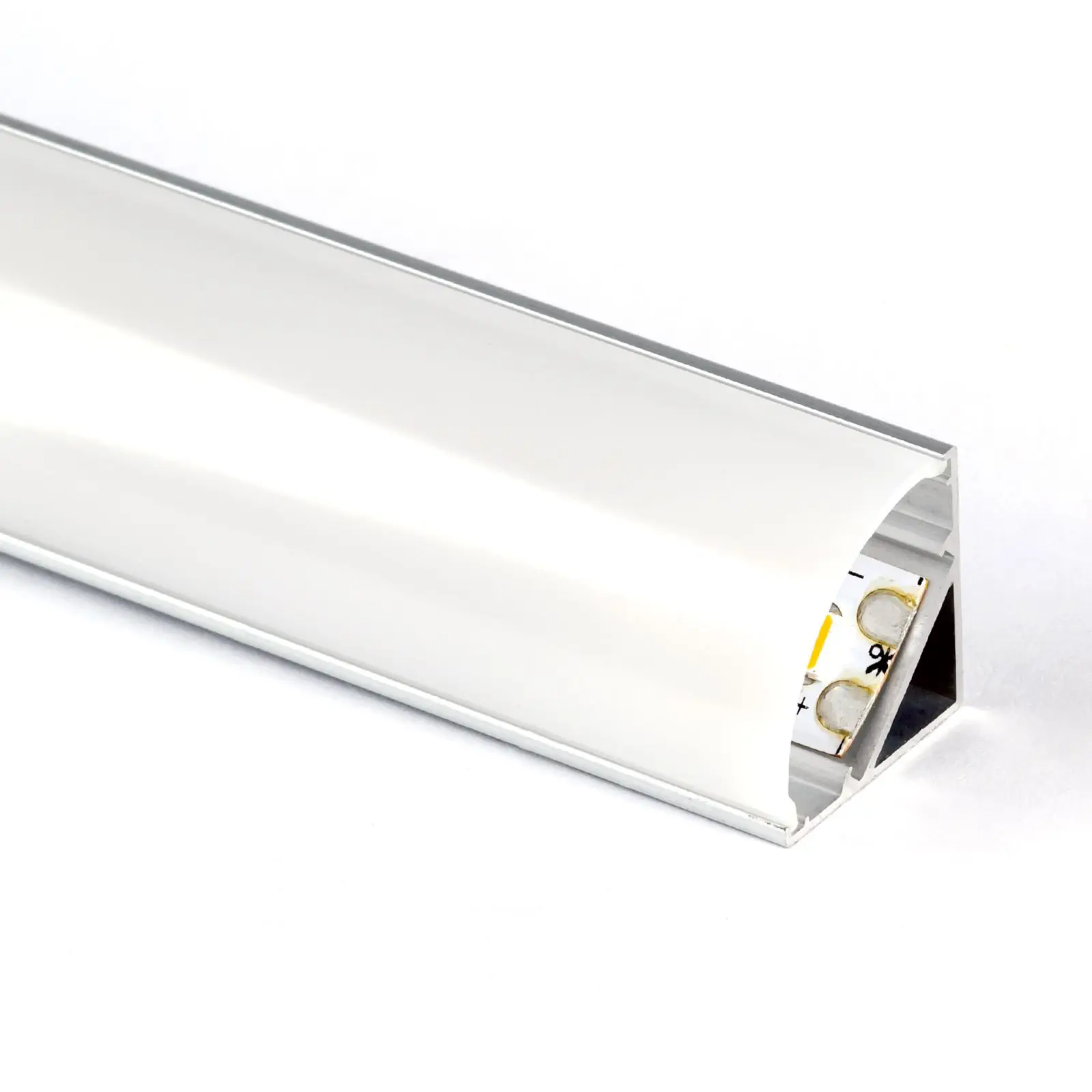 Aluminijumski profil za LED trake, opal mat, 1 m - 2