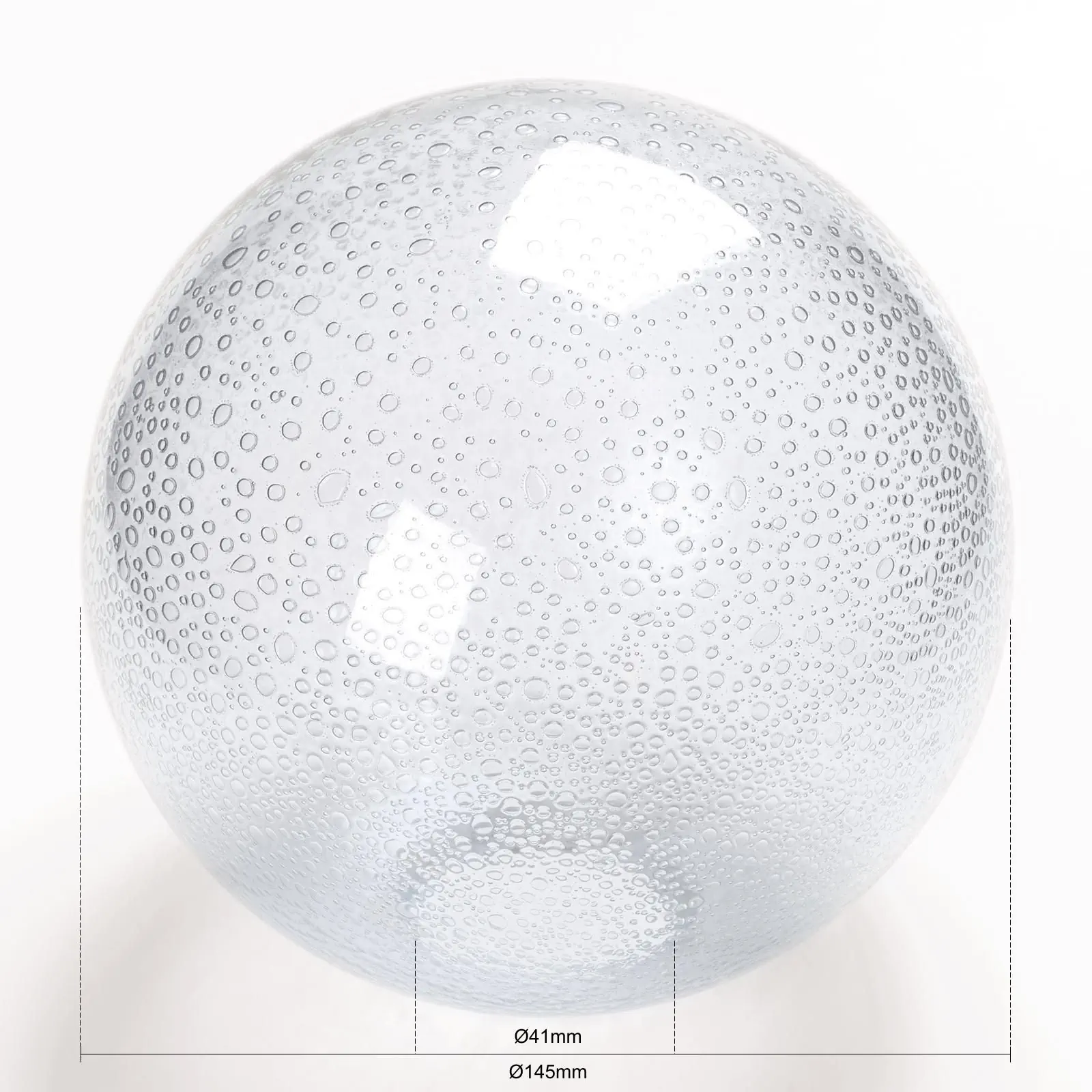 Staklena kugla 353, Ø 14,5 cm, providna sa mehurićima - 2