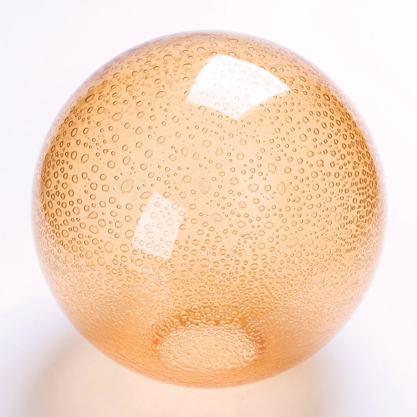 Staklena kugla 353, Ø 14,5 cm, zlatna sa mehurićima