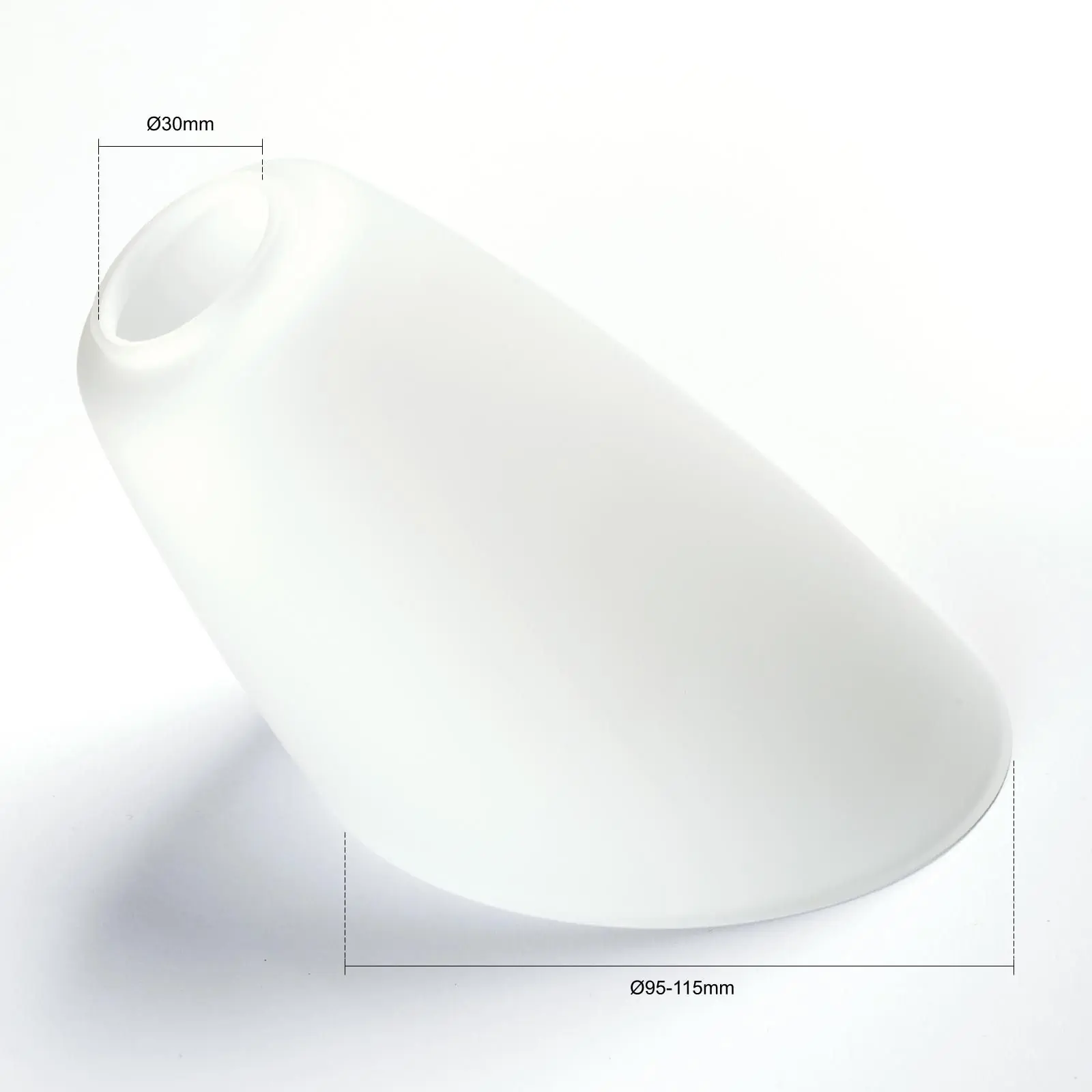 Stakleni abažur 377, Ø 95-115 cm, opal mat - 5