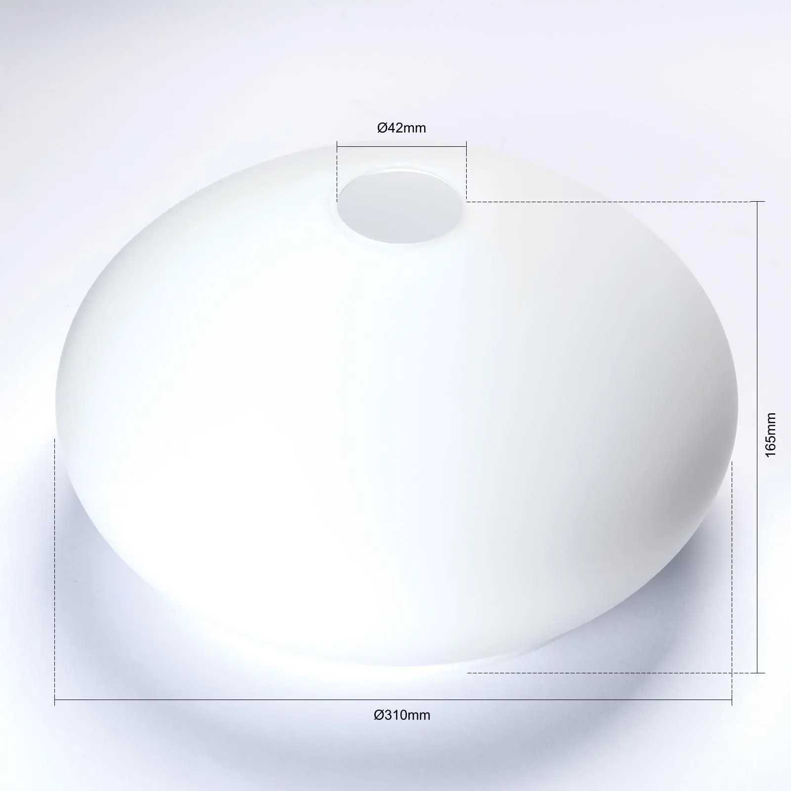 Stakleni abažur EMPIRE 386, Ø 310 mm, opal mat - 2