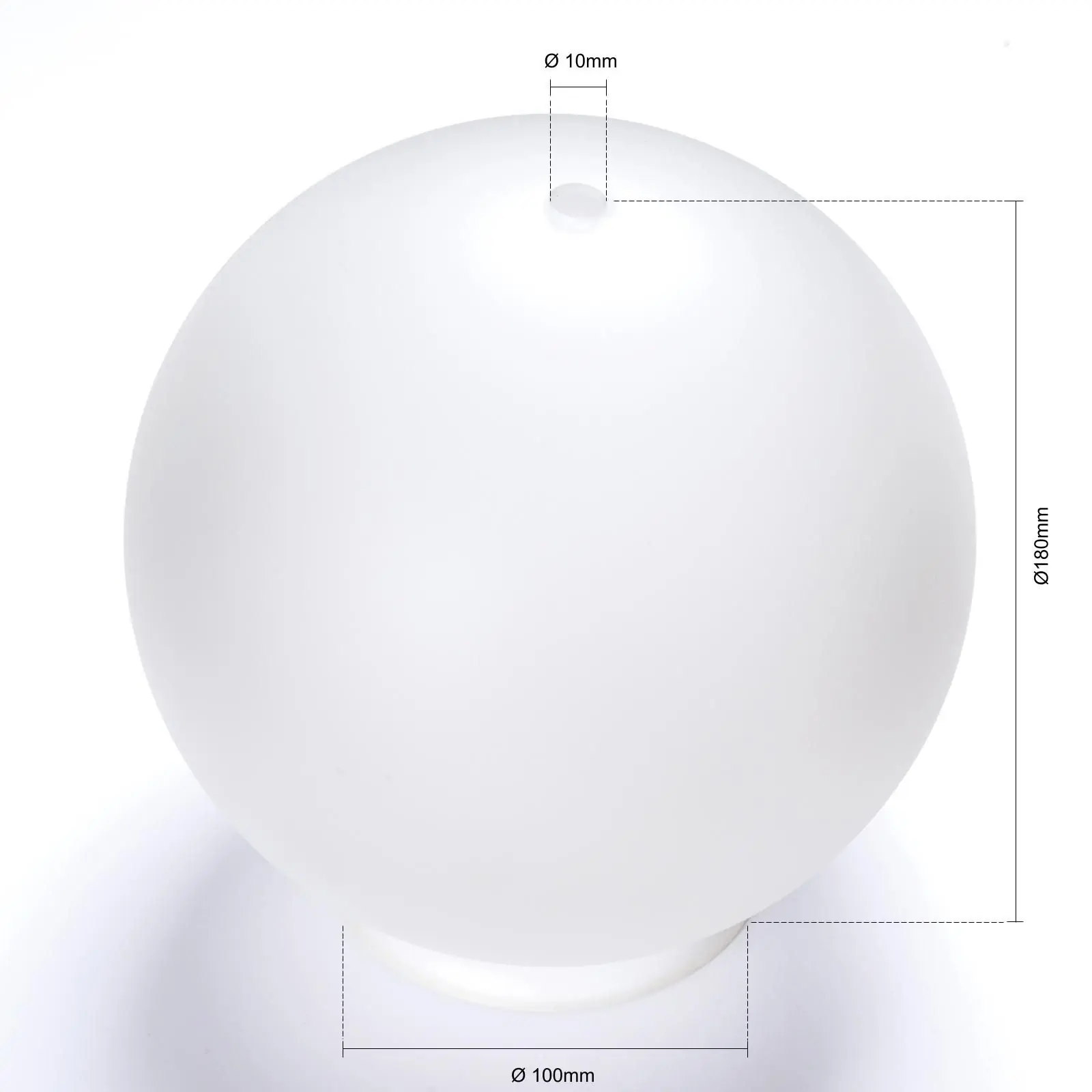 Stakleni abažur OBJEKTDESIGN 407, Ø 180 mm, mat - 2