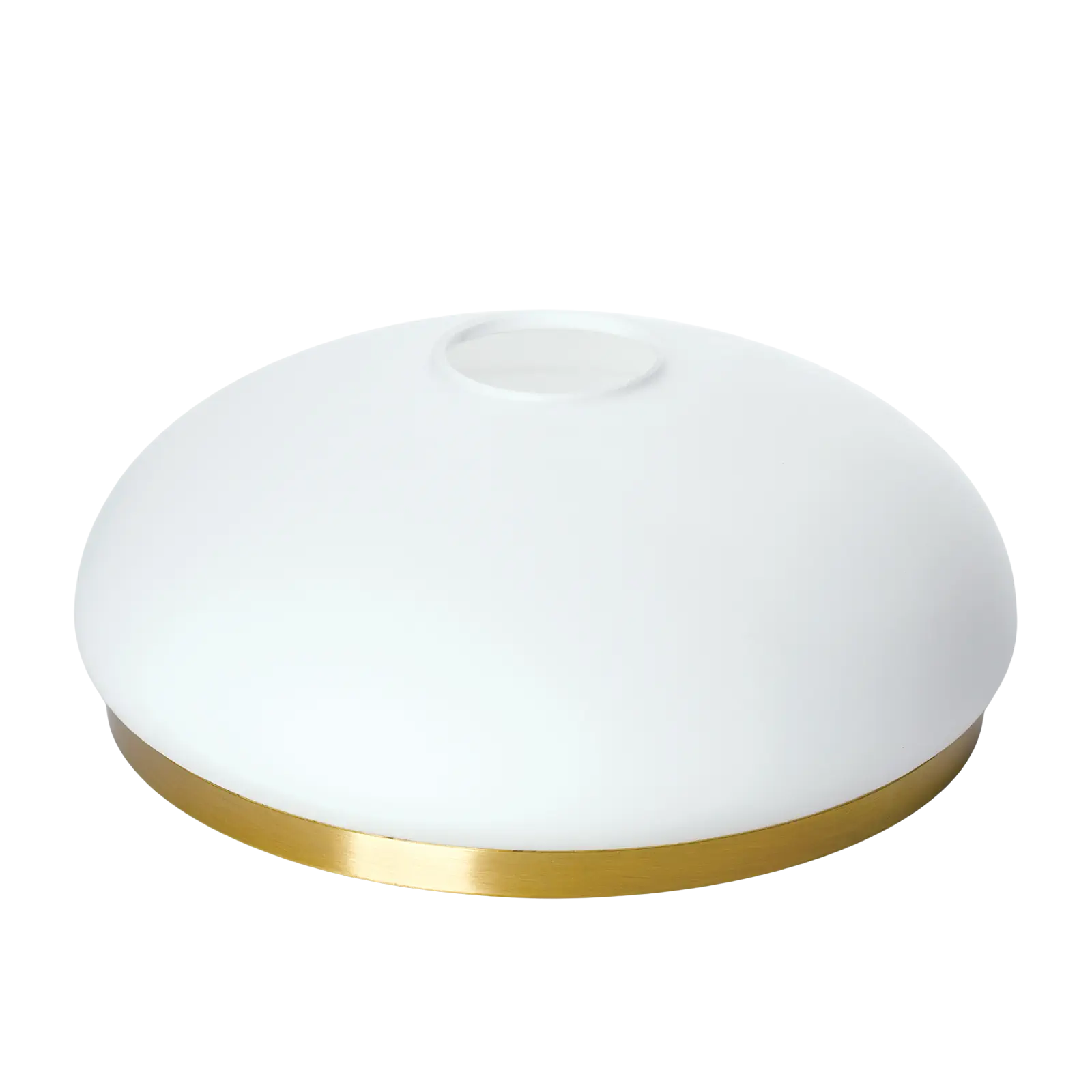 Stakleni abažur LANDHAUS 412, Ø 195 mm, opal mat sa mesinganim prstenom - 3