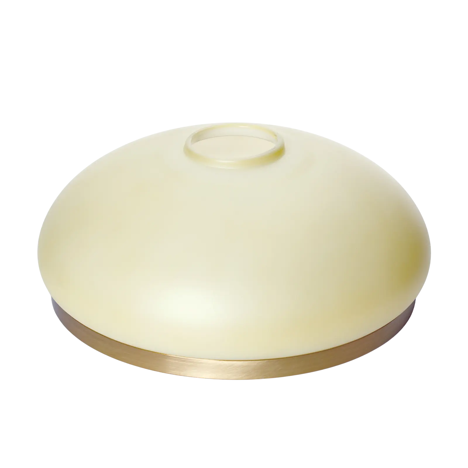 Stakleni abažur LANDHAUS 412, Ø 195 mm, šampanj mat sa mesinganim prstenom - 3