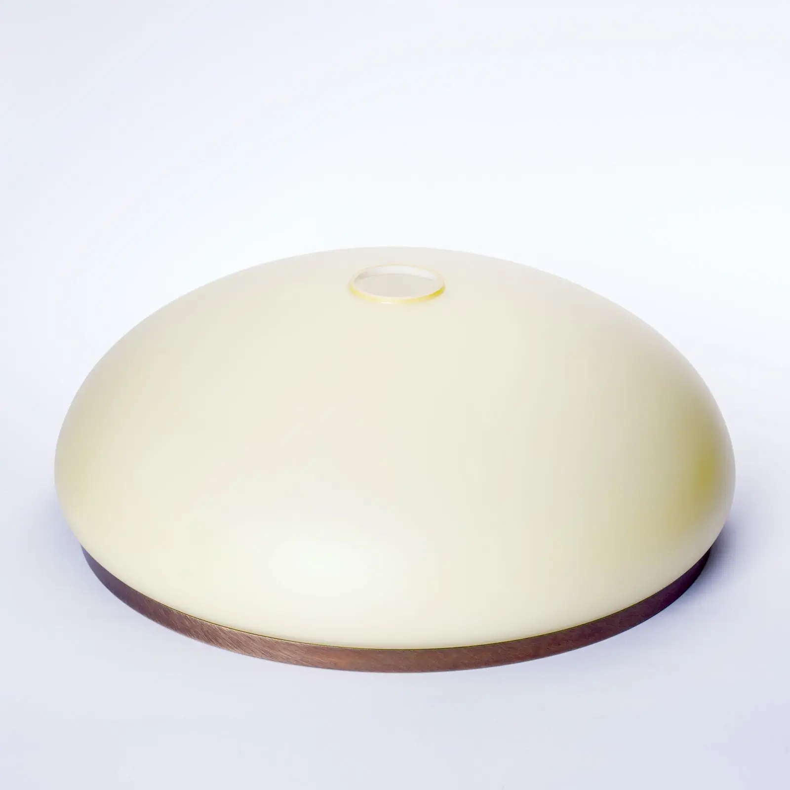 Stakleni abažur LANDHAUS 414, Ø 350 mm, šampanj mat sa patina prstenom