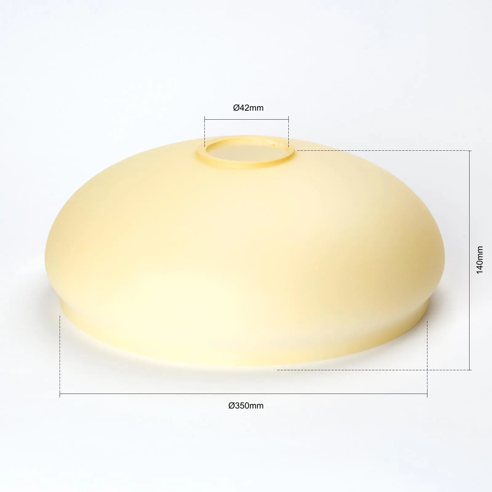 Stakleni abažur LANDHAUS 414, Ø 350 mm, šampanj mat - 2