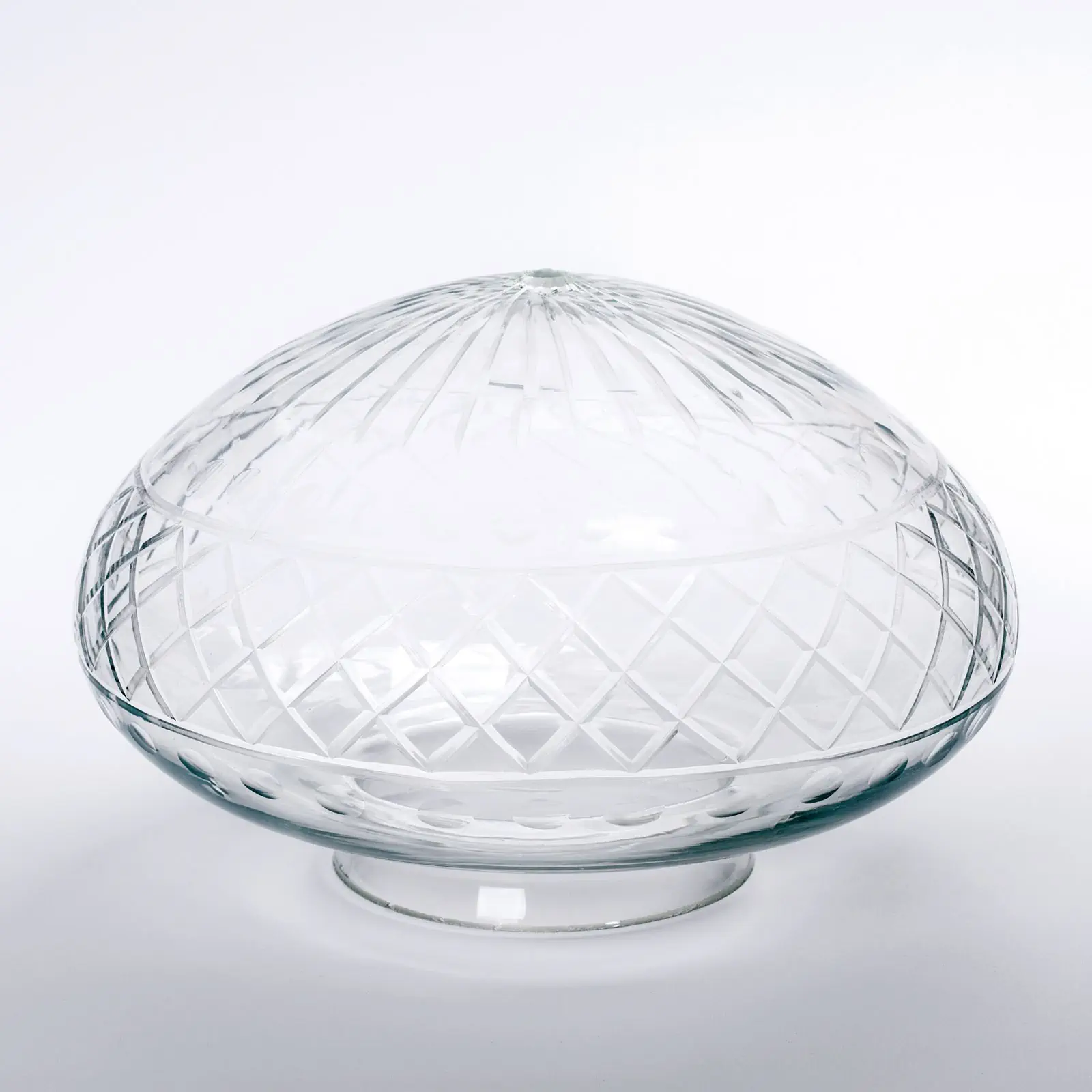 Stakleni abažur BUDAPEST 415, Ø 220 mm, transparentno polirano dekor