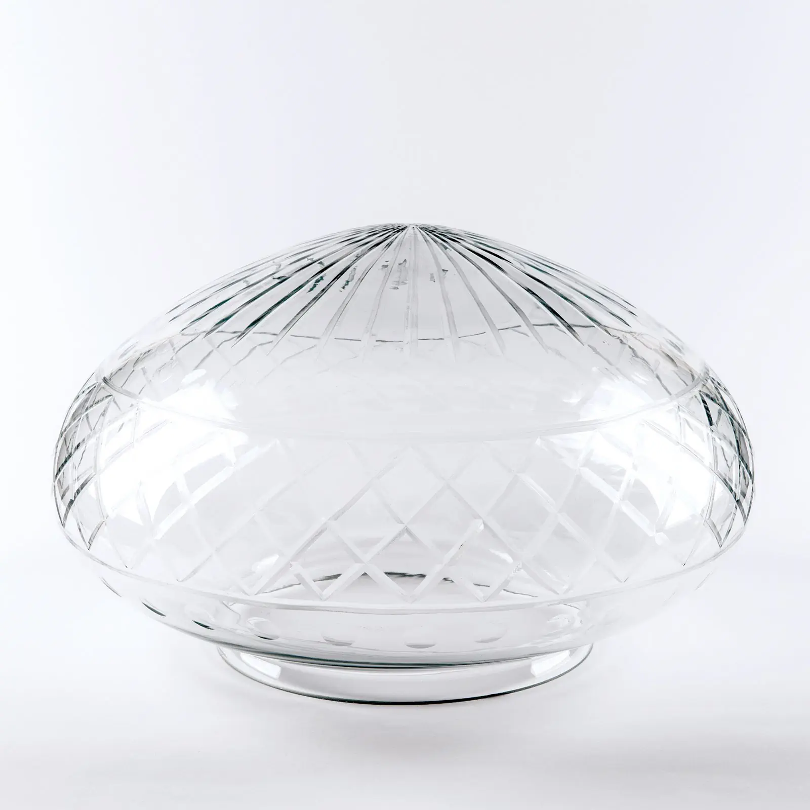 Stakleni abažur BUDAPEST 416, Ø 300 mm, transparentno polirano dekor