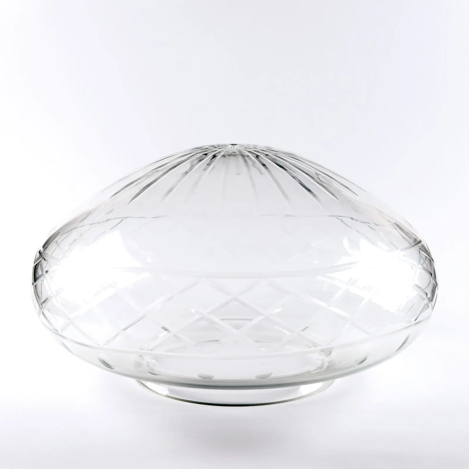 Stakleni abažur BUDAPEST 417, Ø 400 mm, transparentno polirano dekor