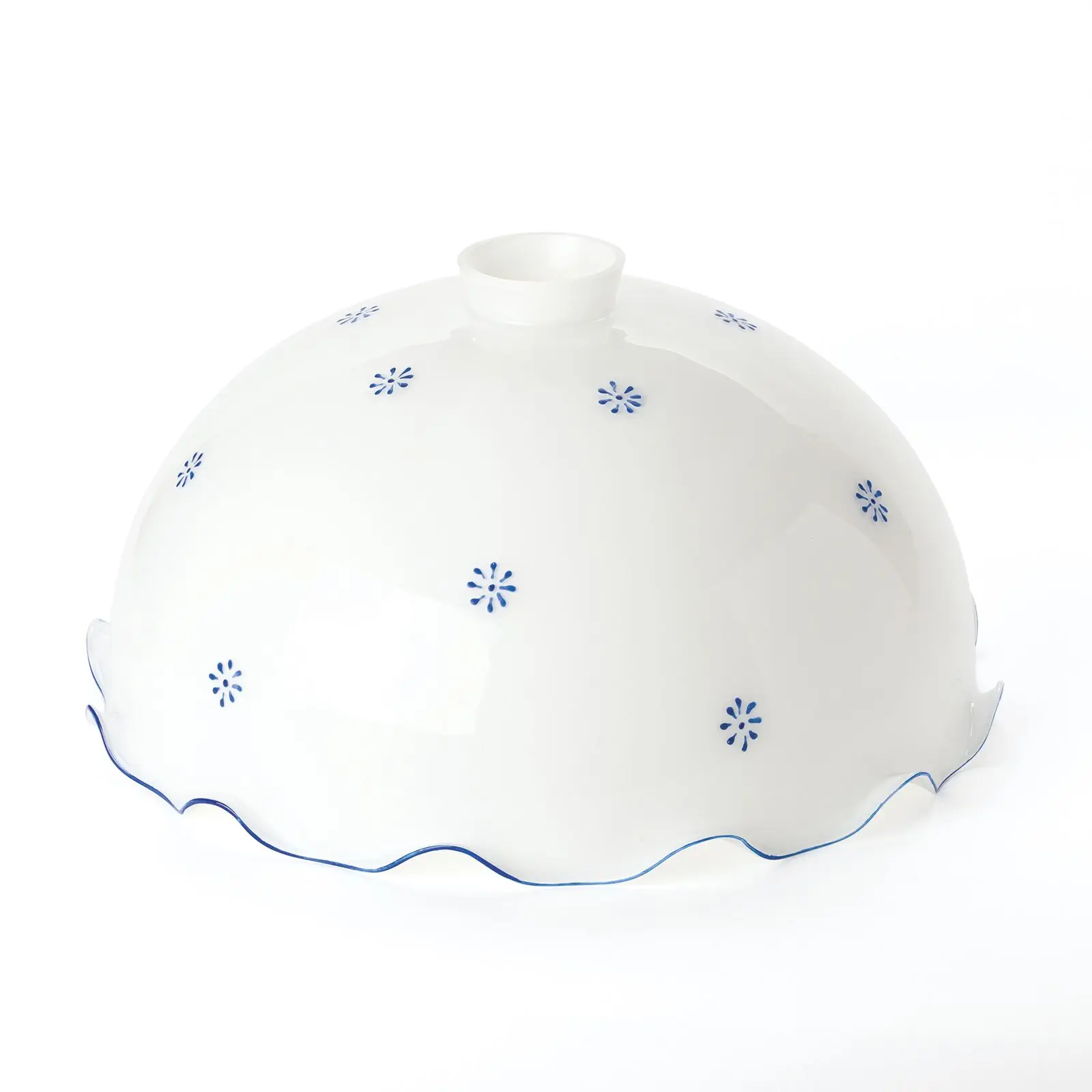 Stakleni abažur 430, Ø 300mm, opalno plava