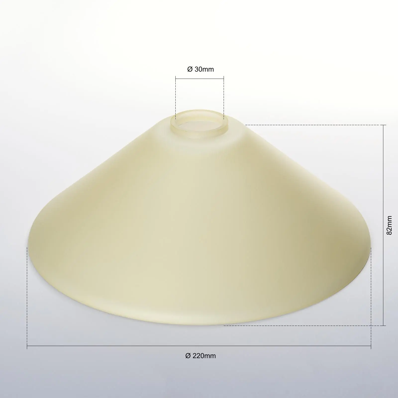 Stakleni abažur ARTDESIGN 445, Ø 220 mm, šampanj mat - 2