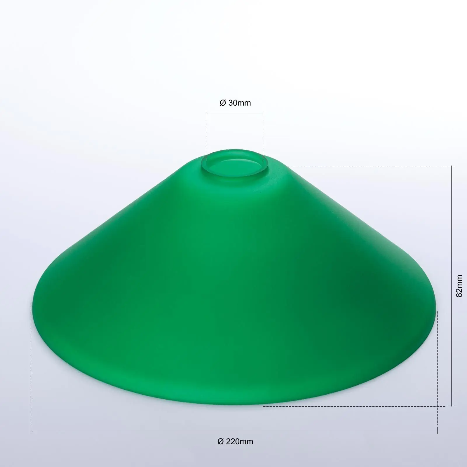 Stakleni abažur ARTDESIGN 445, Ø 220 mm, zelena - 2