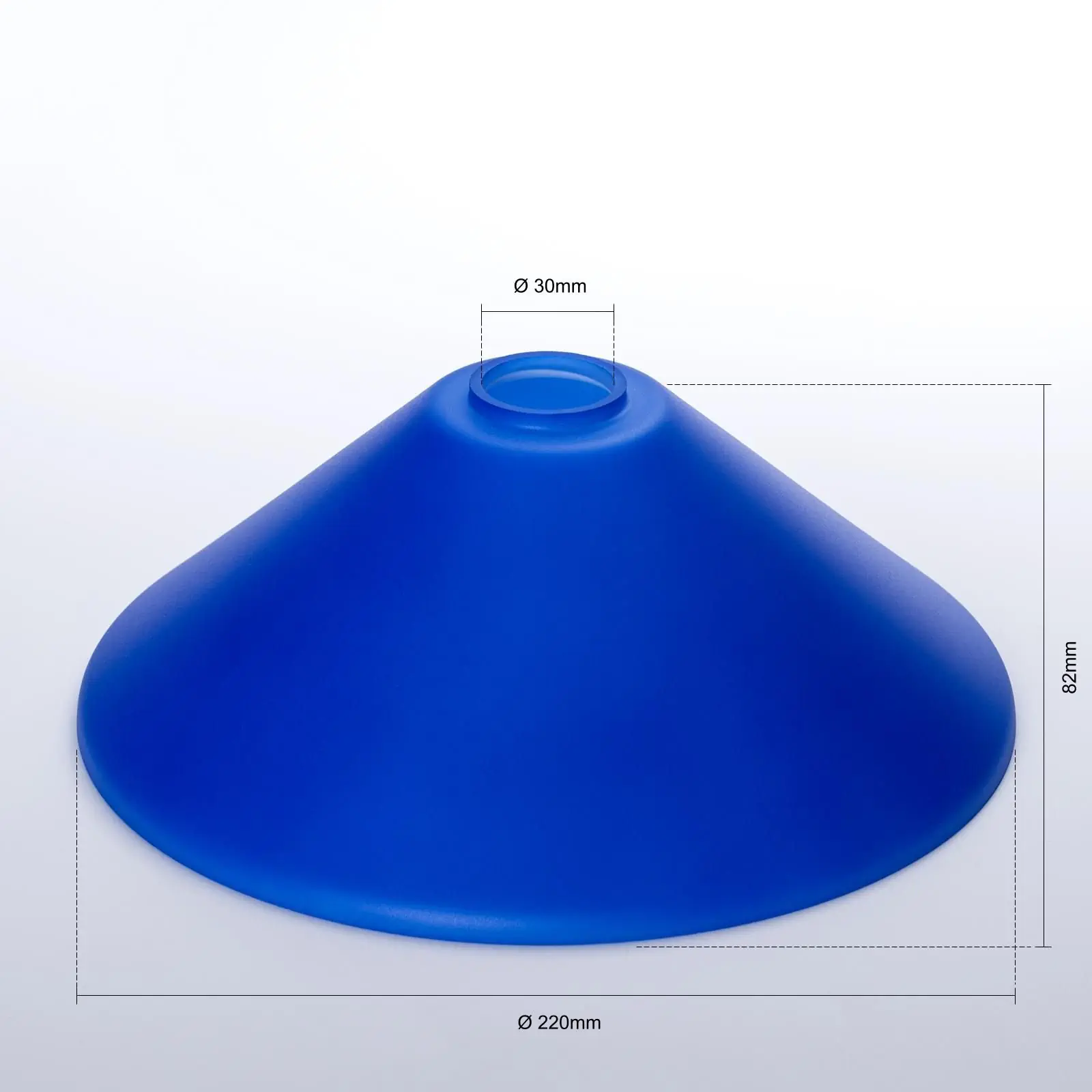 Stakleni abažur ARTDESIGN 445, Ø 220 mm, kobalt - 2