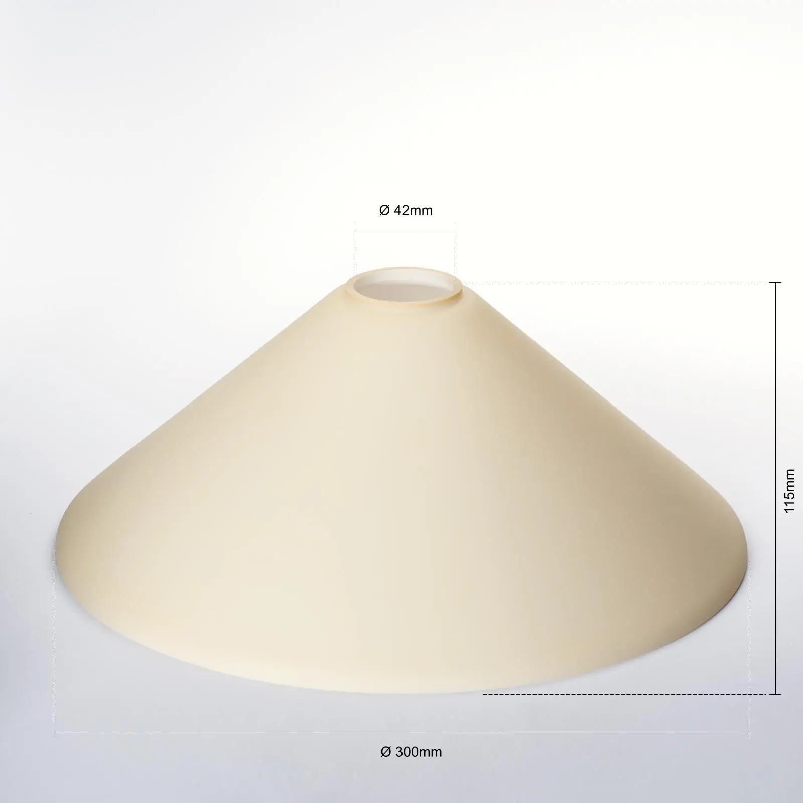 Stakleni abažur ARTDESIGN 446, Ø 300 mm, šampanj mat - 2