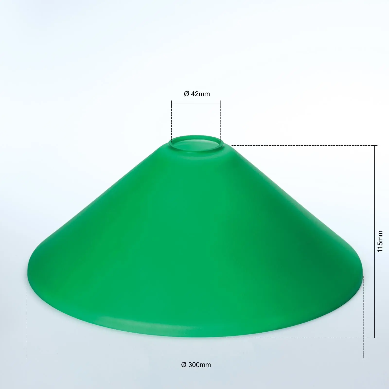 Stakleni abažur ARTDESIGN 446, Ø 300 mm, zelena - 2