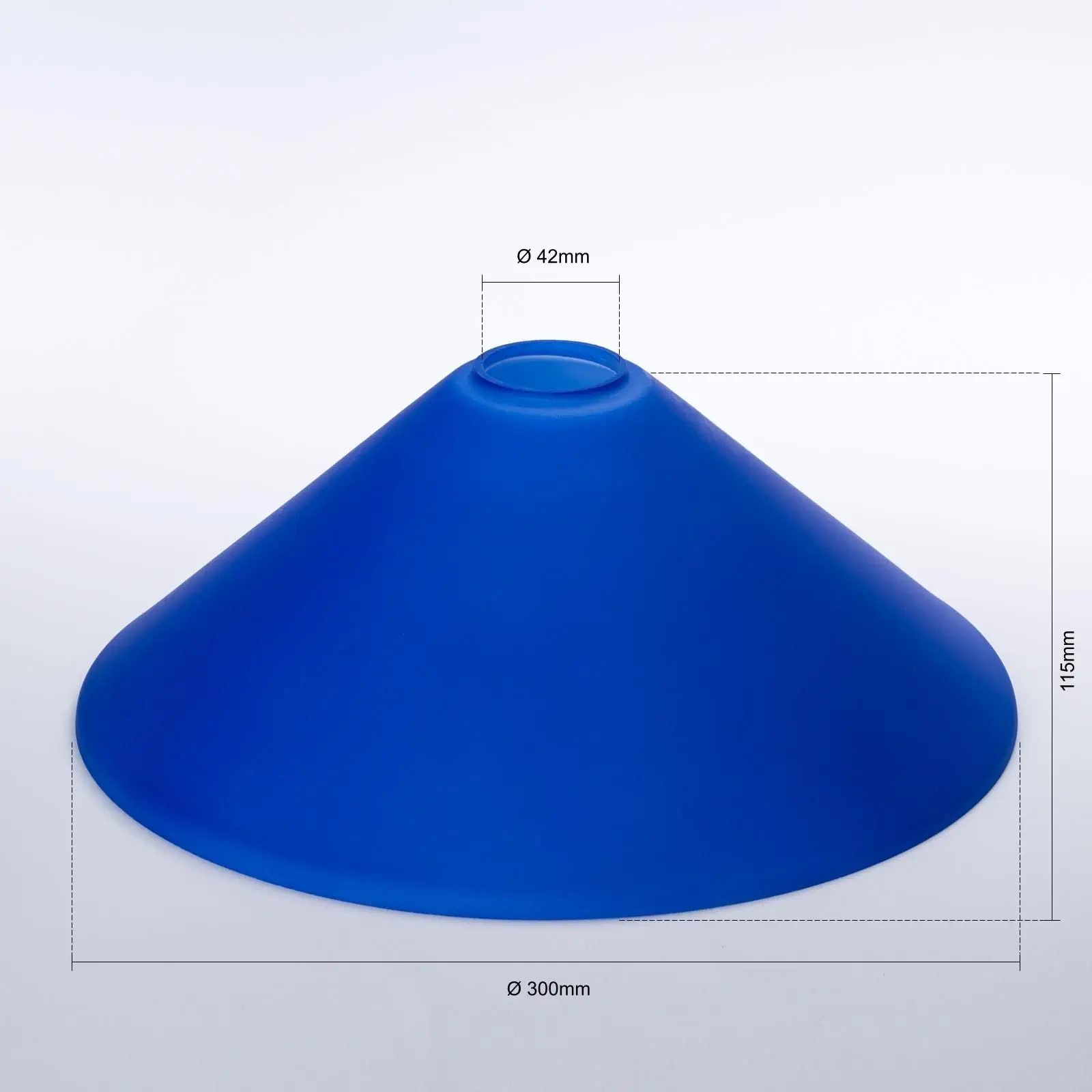 Stakleni abažur ARTDESIGN 446, Ø 300 mm, kobalt - 2