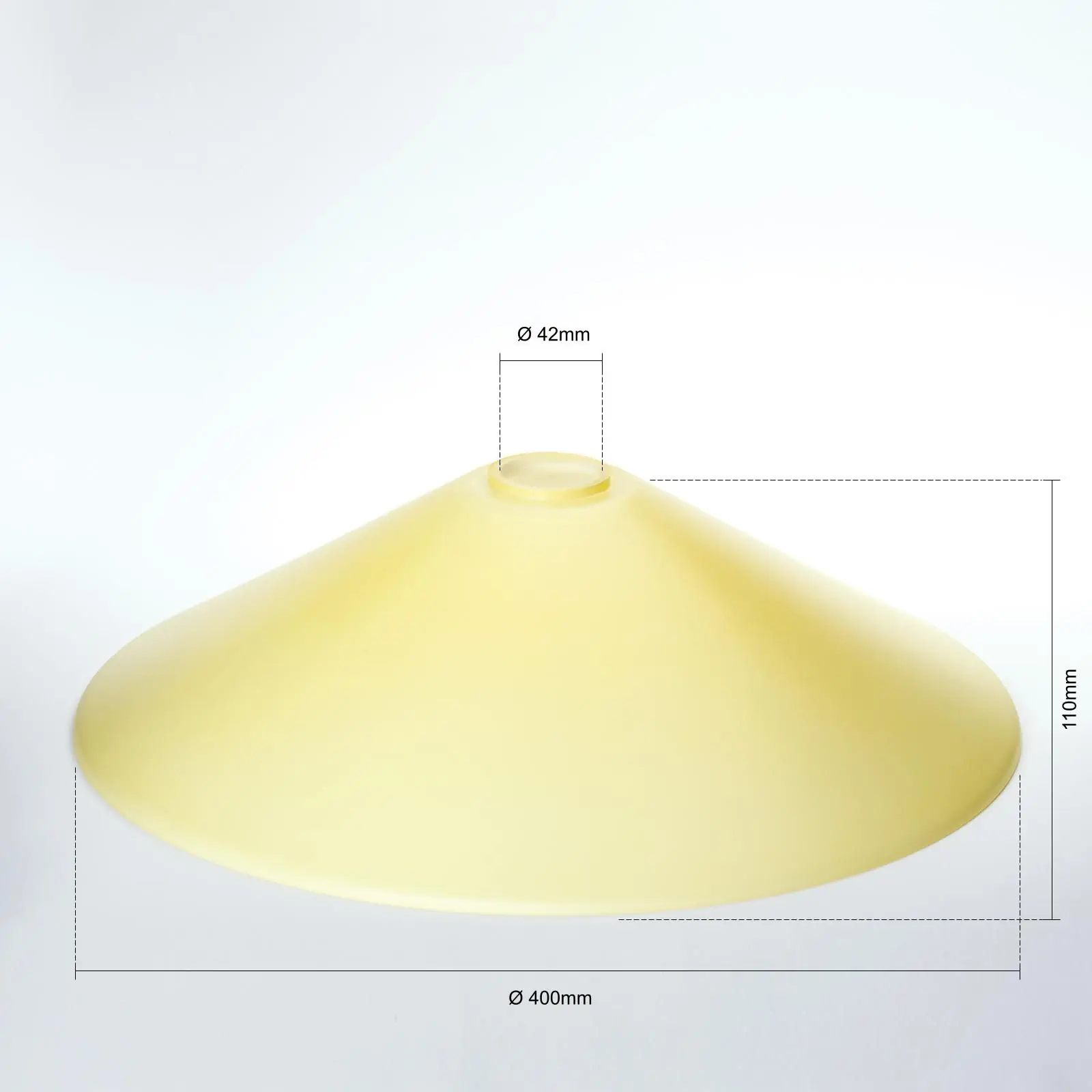 Stakleni abažur ARTDESIGN 447, Ø 400 mm, šampanj mat - 2