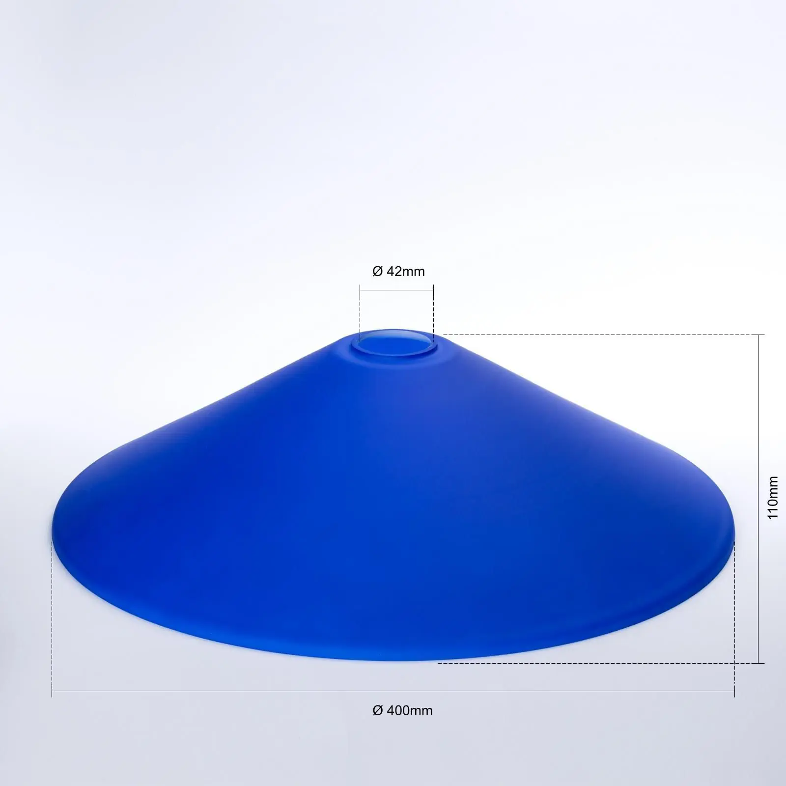 Stakleni abažur ARTDESIGN 447, Ø 400 mm, kobalt - 2