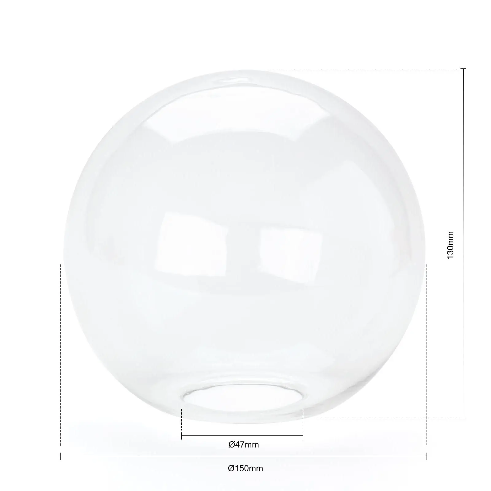Sferno staklo 507, Ø 150 mm, transparentno - 4