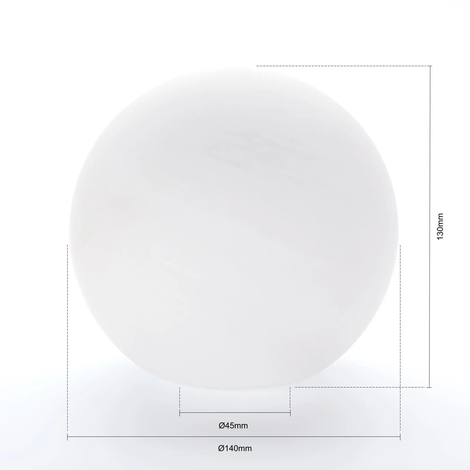 Stakleni abažur 505, Ø 140 mm, alabaster - 5