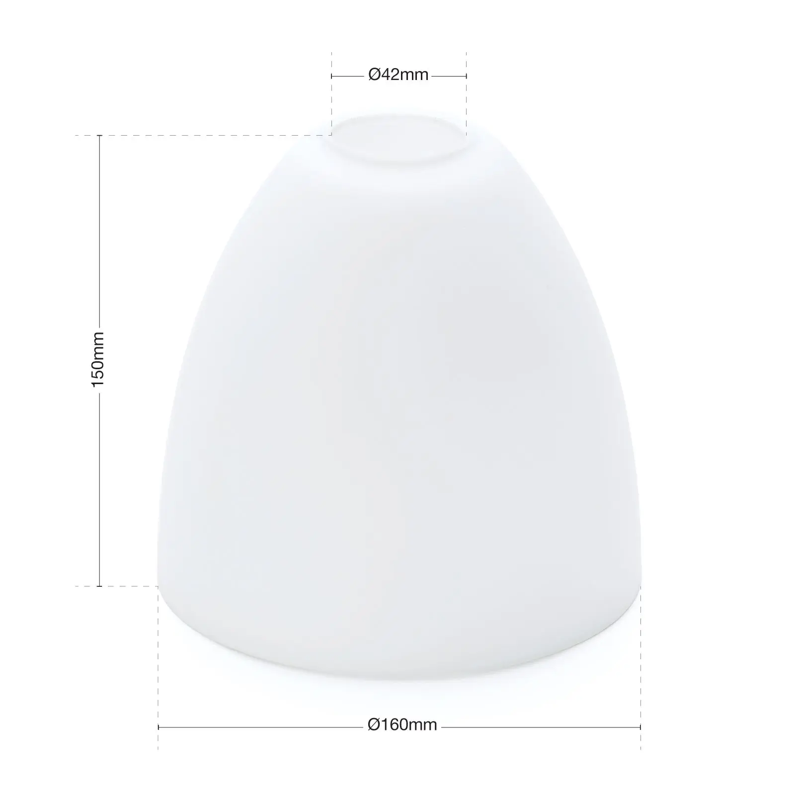 Stakleni abažur 508, Ø 160 mm, opal mat - 3