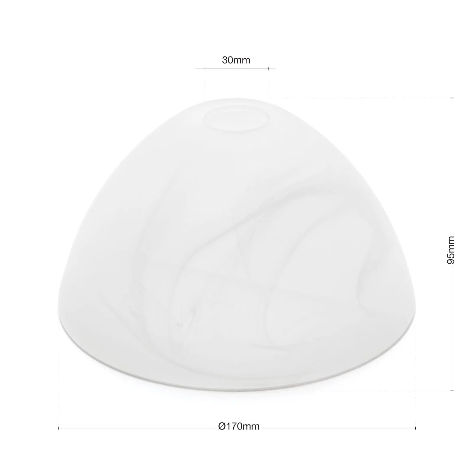 Stakleni abažur 510, alabaster - 3