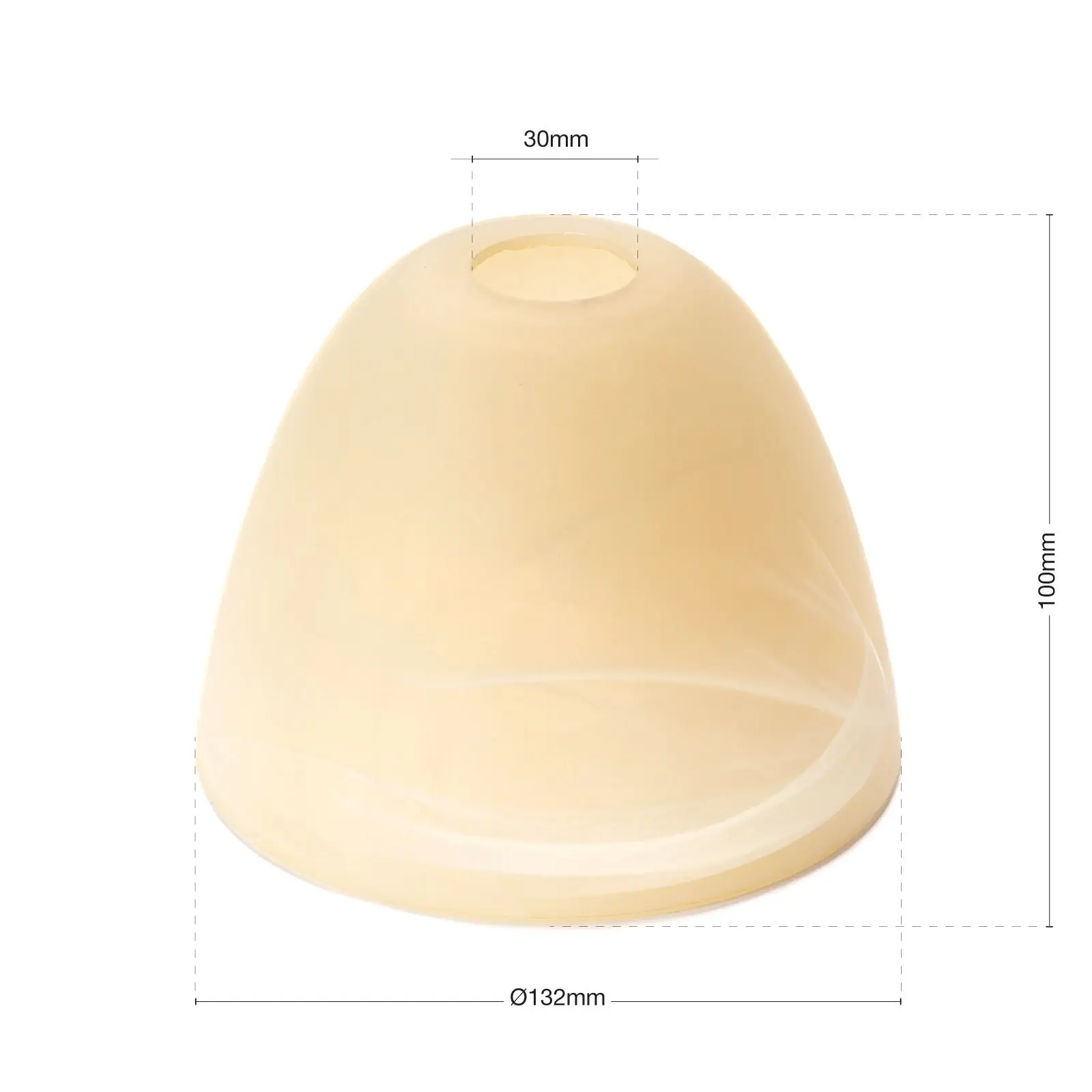 Stakleni abažur 511, alabaster-bež - 3