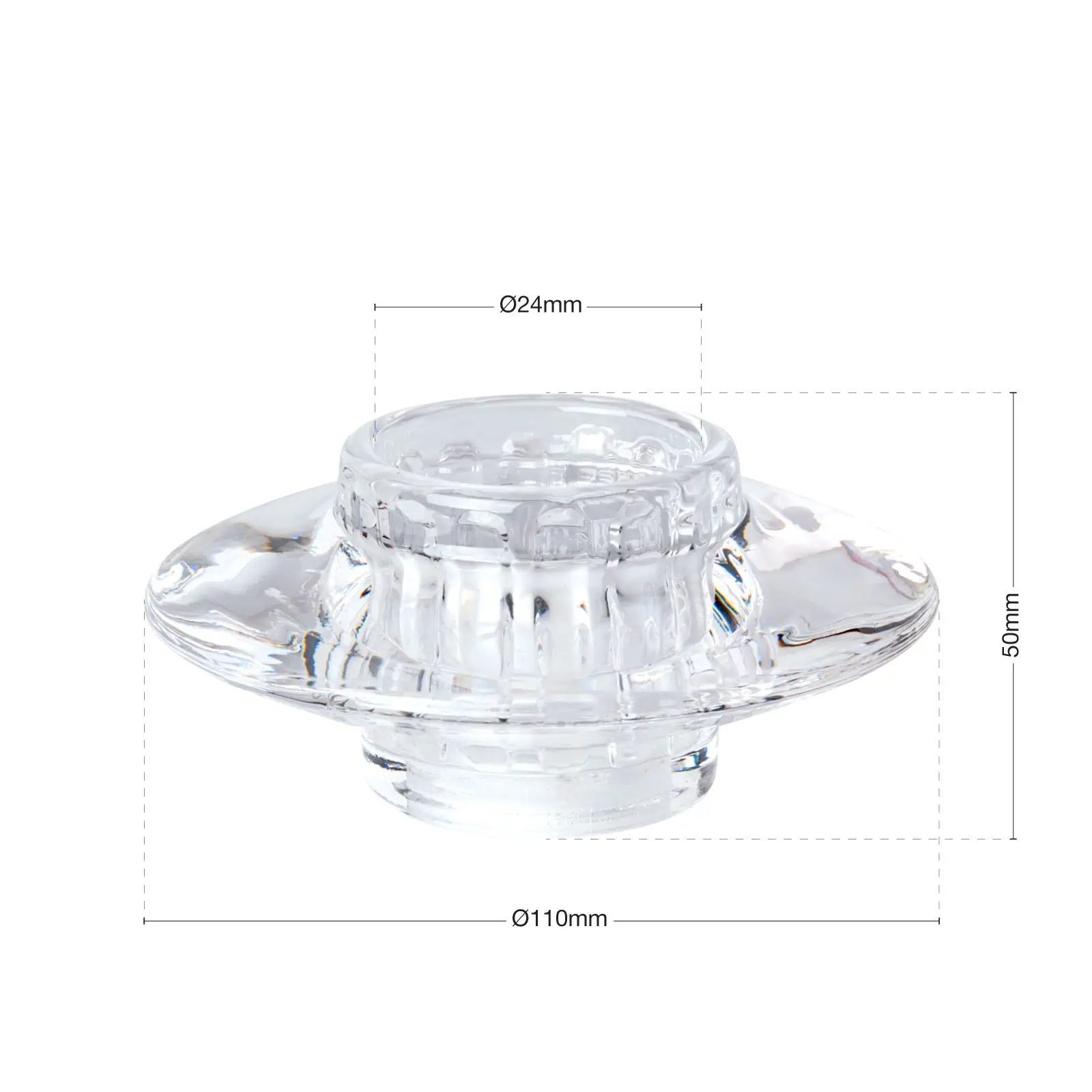 Staklo za lampu, zamensko staklo za G9 grlo, kristalno - 2