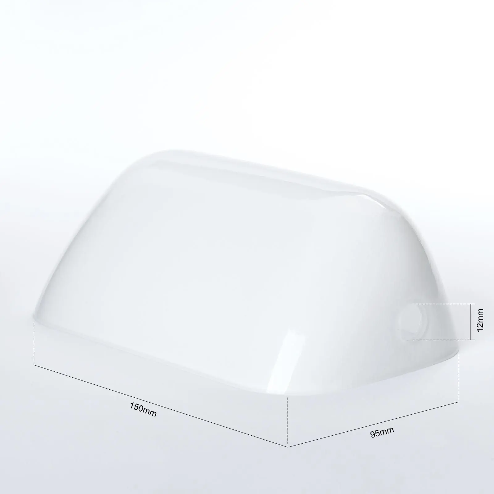 Stakleni abažur BANKERSLAMP 4-1165, opal brilijant - 4