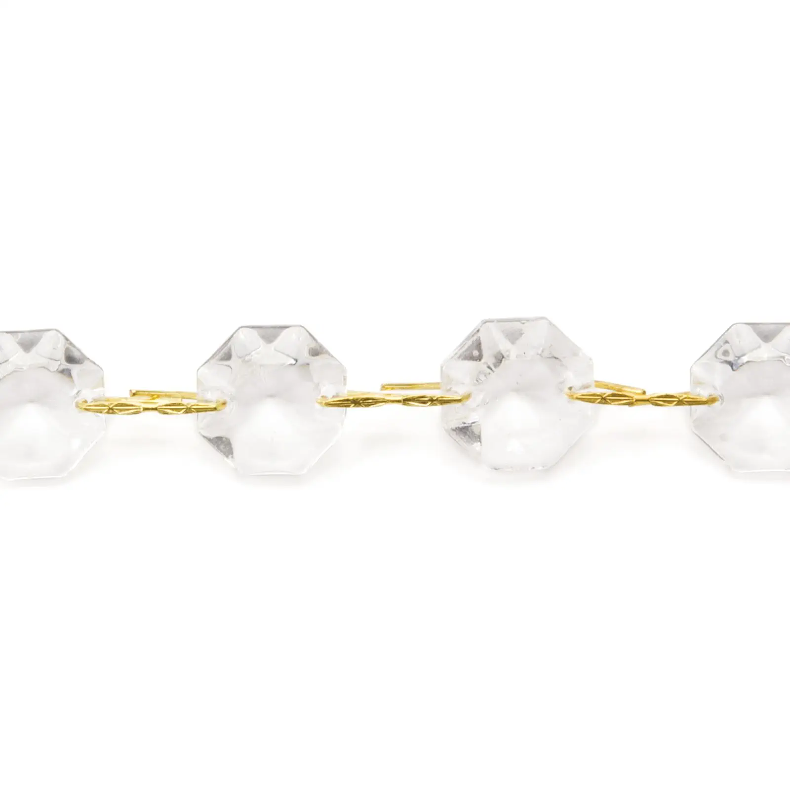 Kristal za luster – lanac u obliku korpice, 11 komada, transparentni - 2