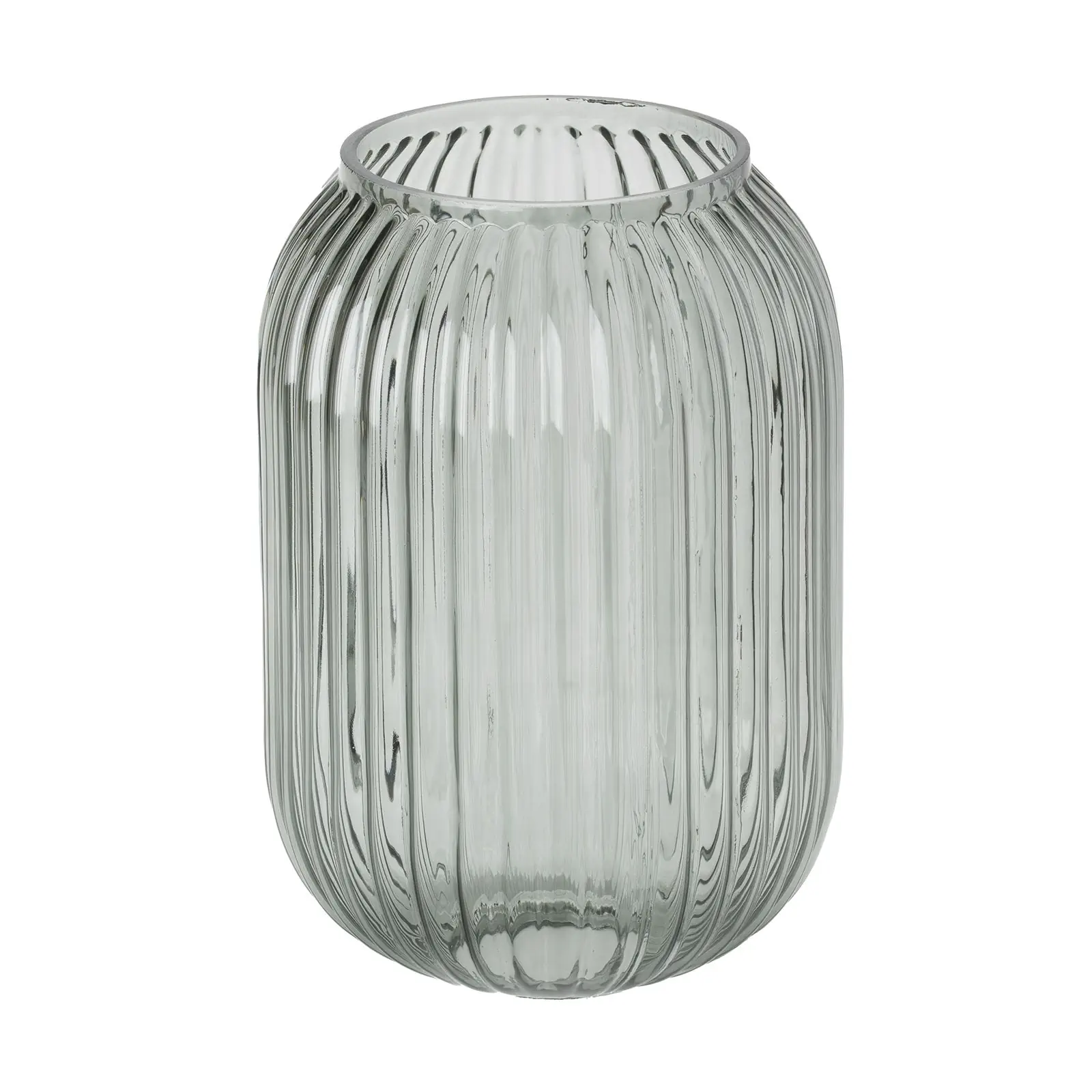 CARNEVAL stakleni abažur, Ø 140 mm, dim siva