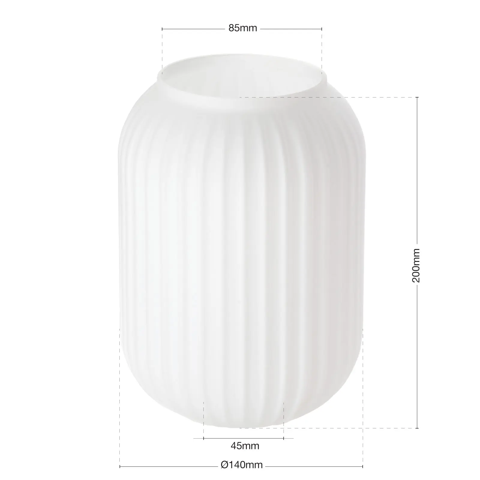 CARNEVAL stakleni abažur, Ø 140 mm, mat opal - 3