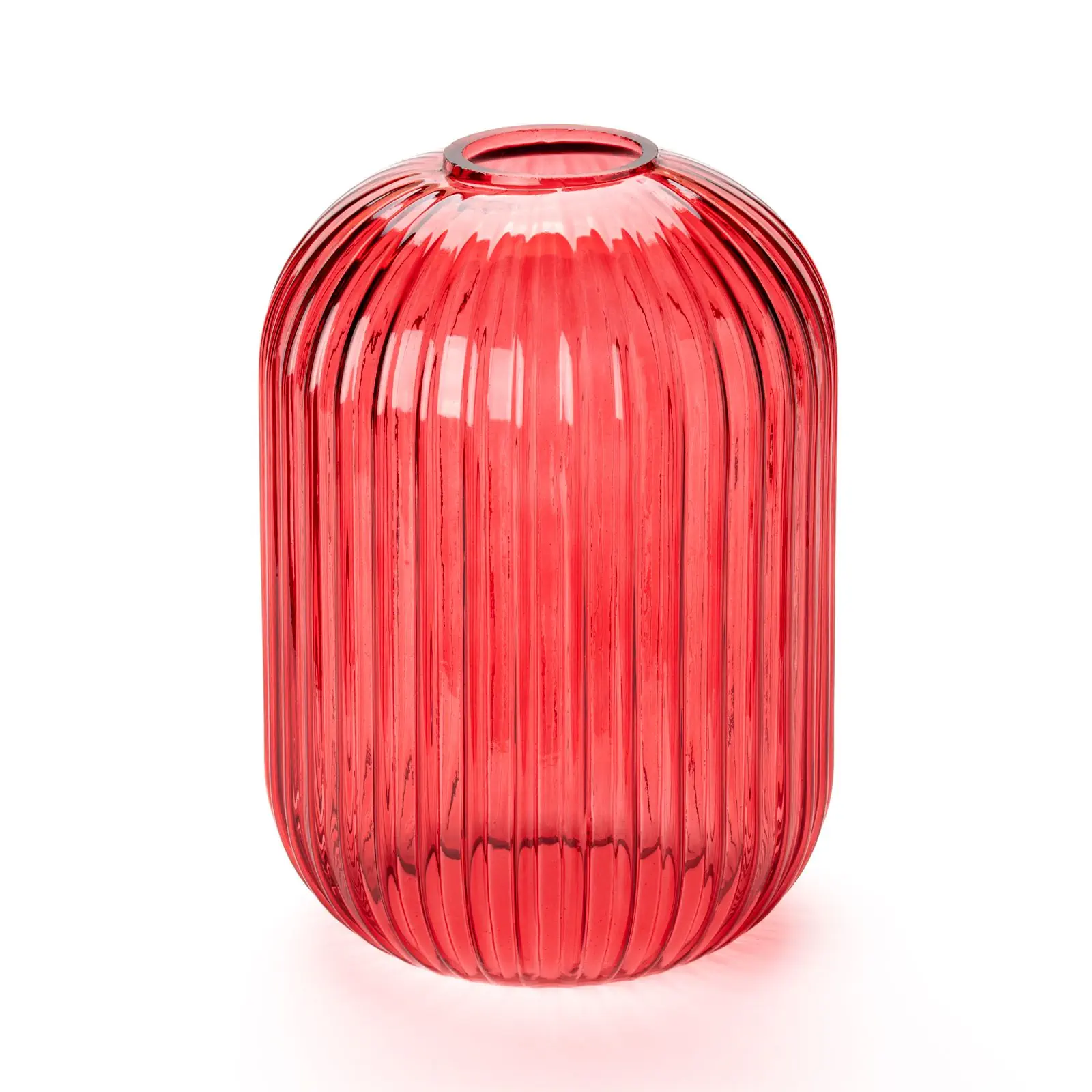 Stakleni abažur CARNEVAL, Ø 140 mm, crvena