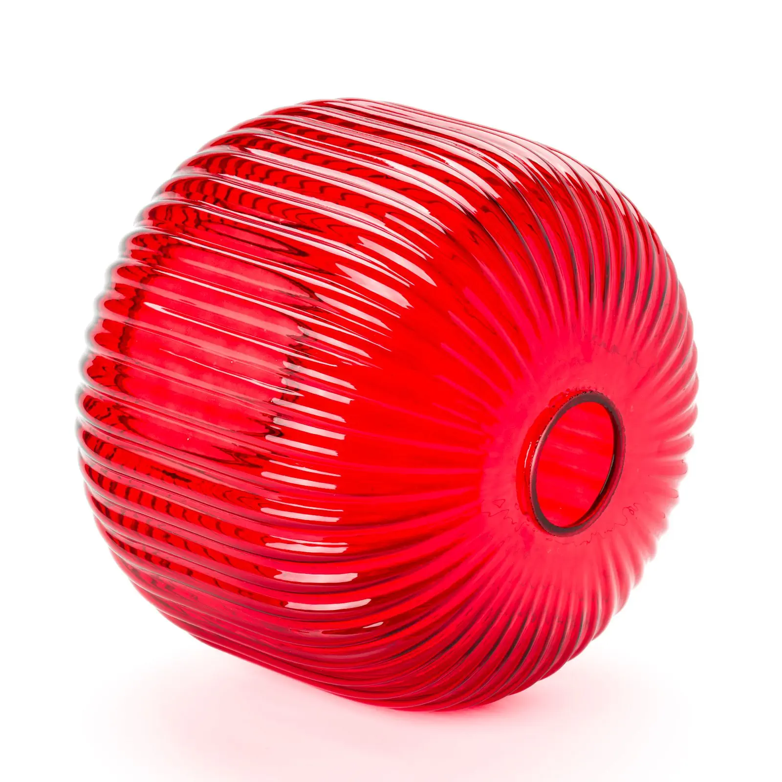 Stakleni abažur CARNEVAL, Ø 200 mm, crvena - 2