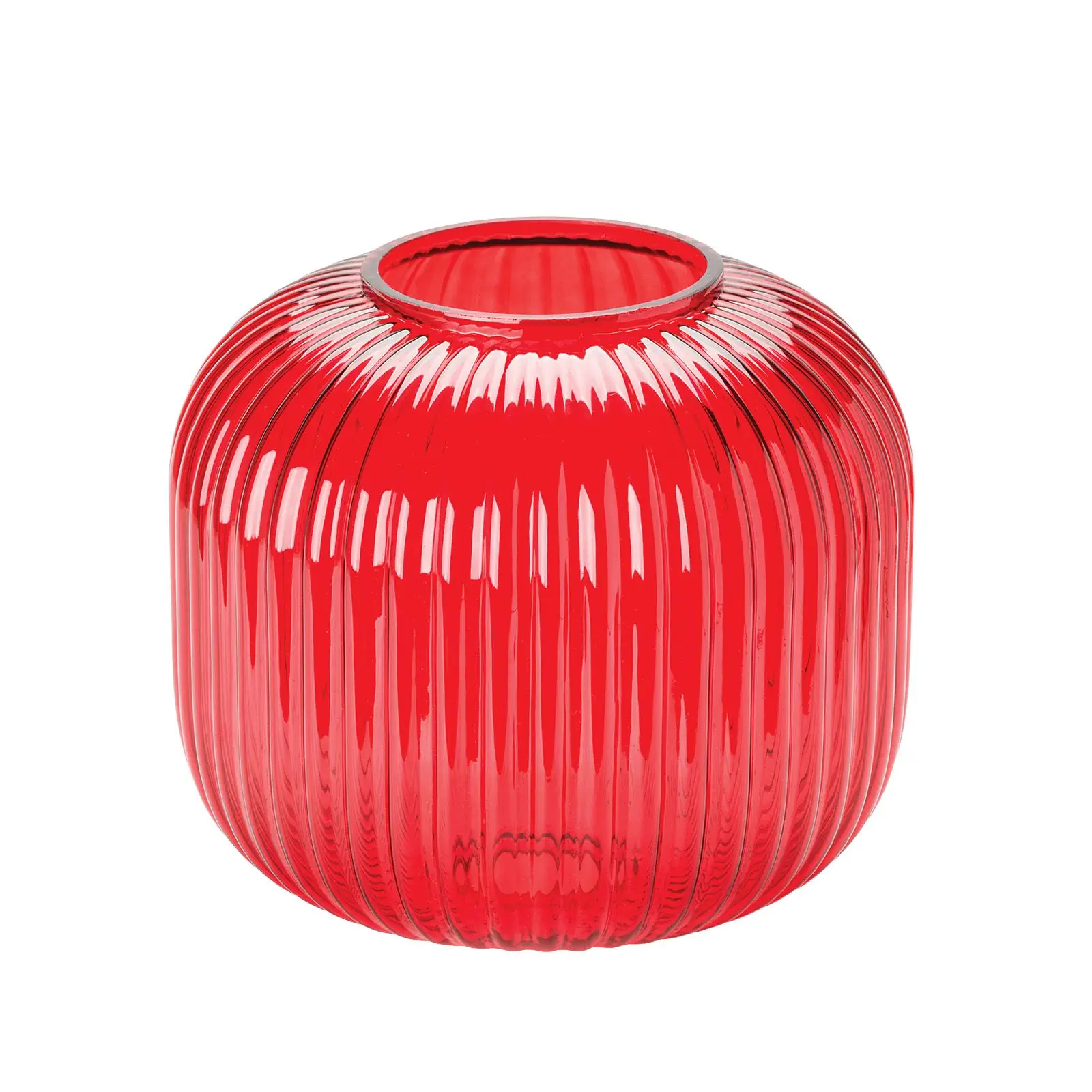 Stakleni abažur CARNEVAL, Ø 200 mm, crvena - 4