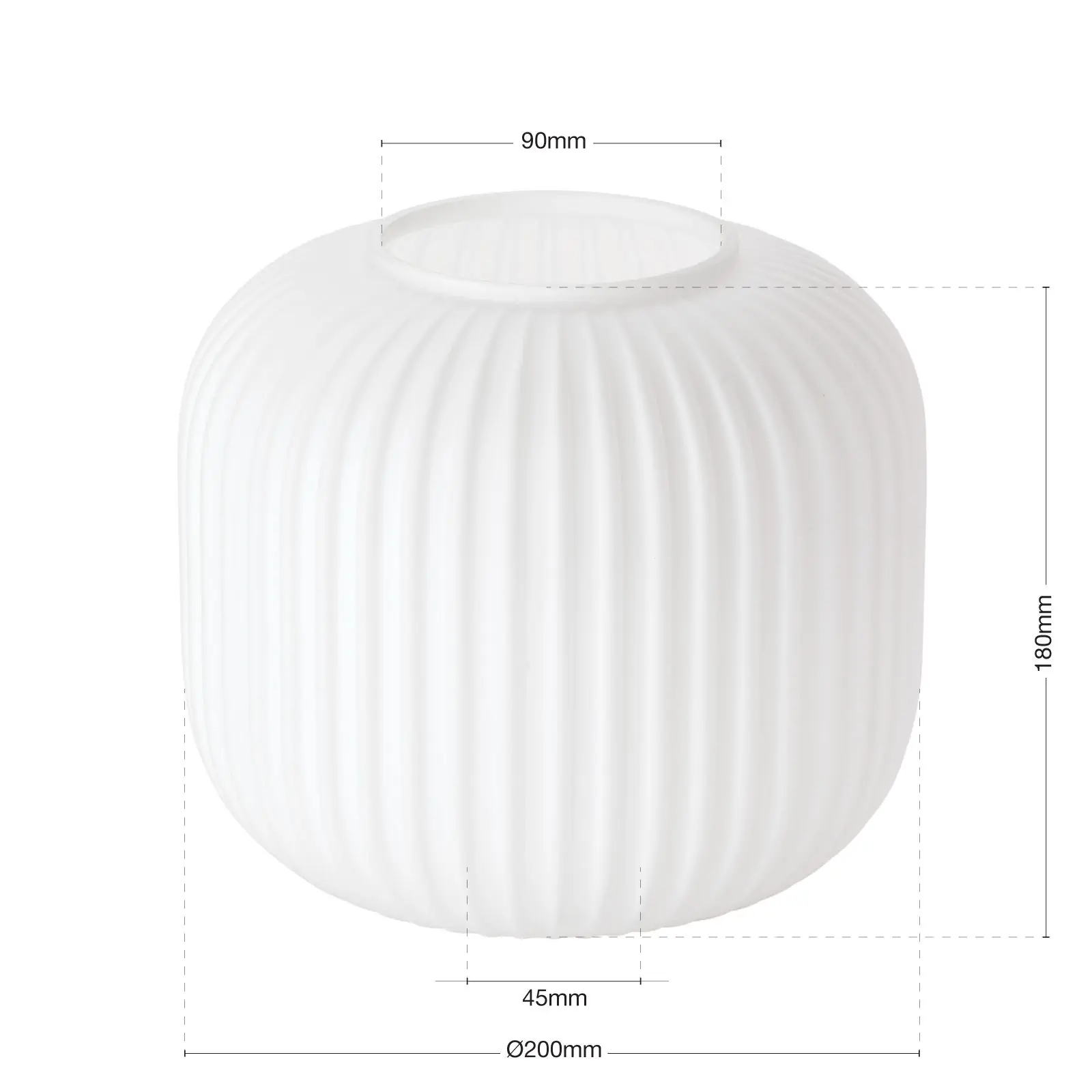 Stakleni abažur CARNEVAL, Ø 200 mm, opal mat - 3