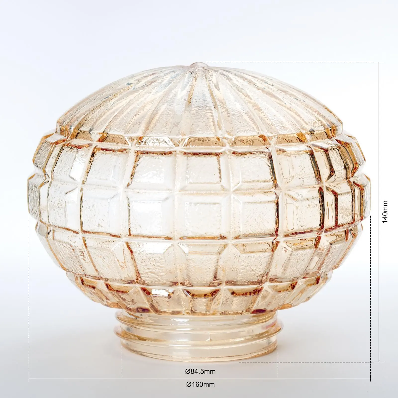 Navojno staklo 7-056, Ø 160 mm, zlatno - 2